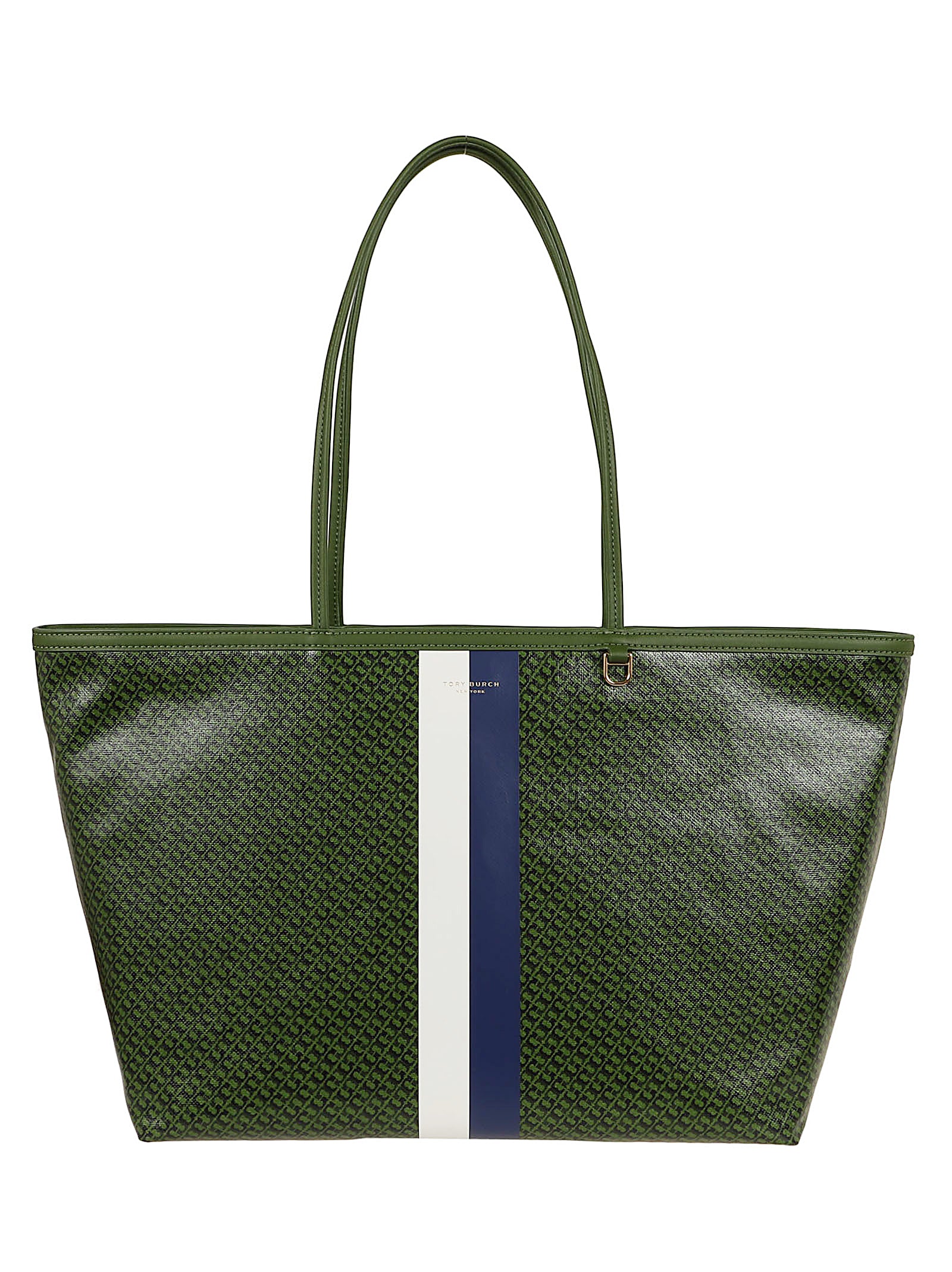 Structured Tote Bag with Race Car Stripes