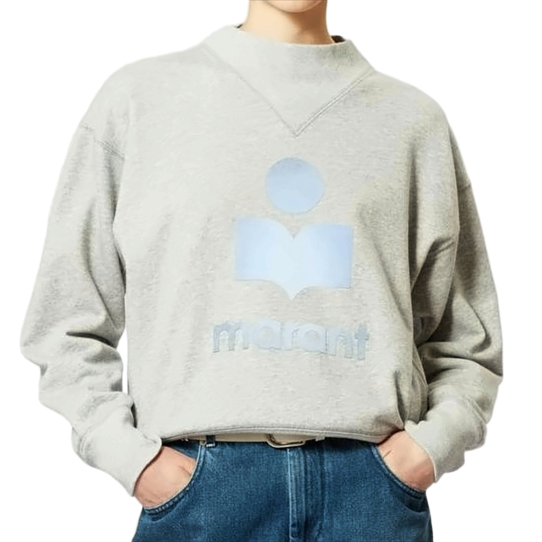 Relaxed Fit Long-Sleeve T-Shirt with Unique Neckline