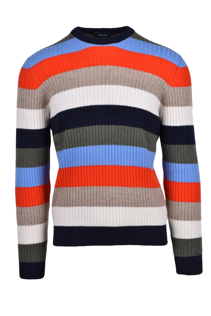 Cashmere Crewneck Pullover - Multicolor