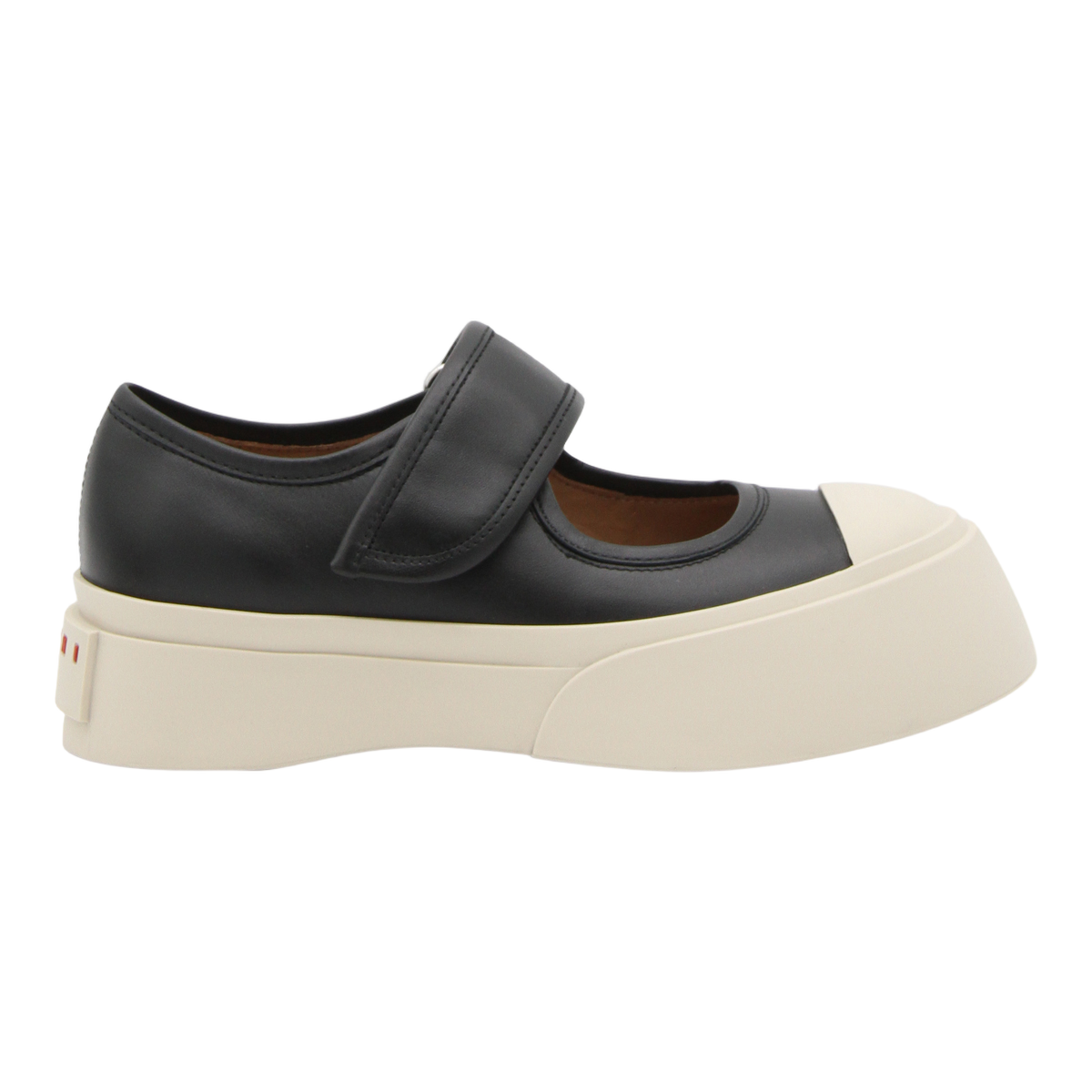 Platform Mary Jane Sneakers with Red Details