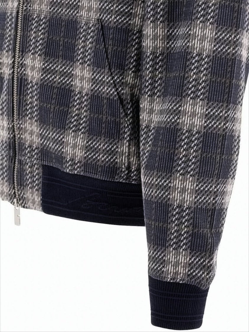 Hooded Sweatshirt with Iconic Check Pattern