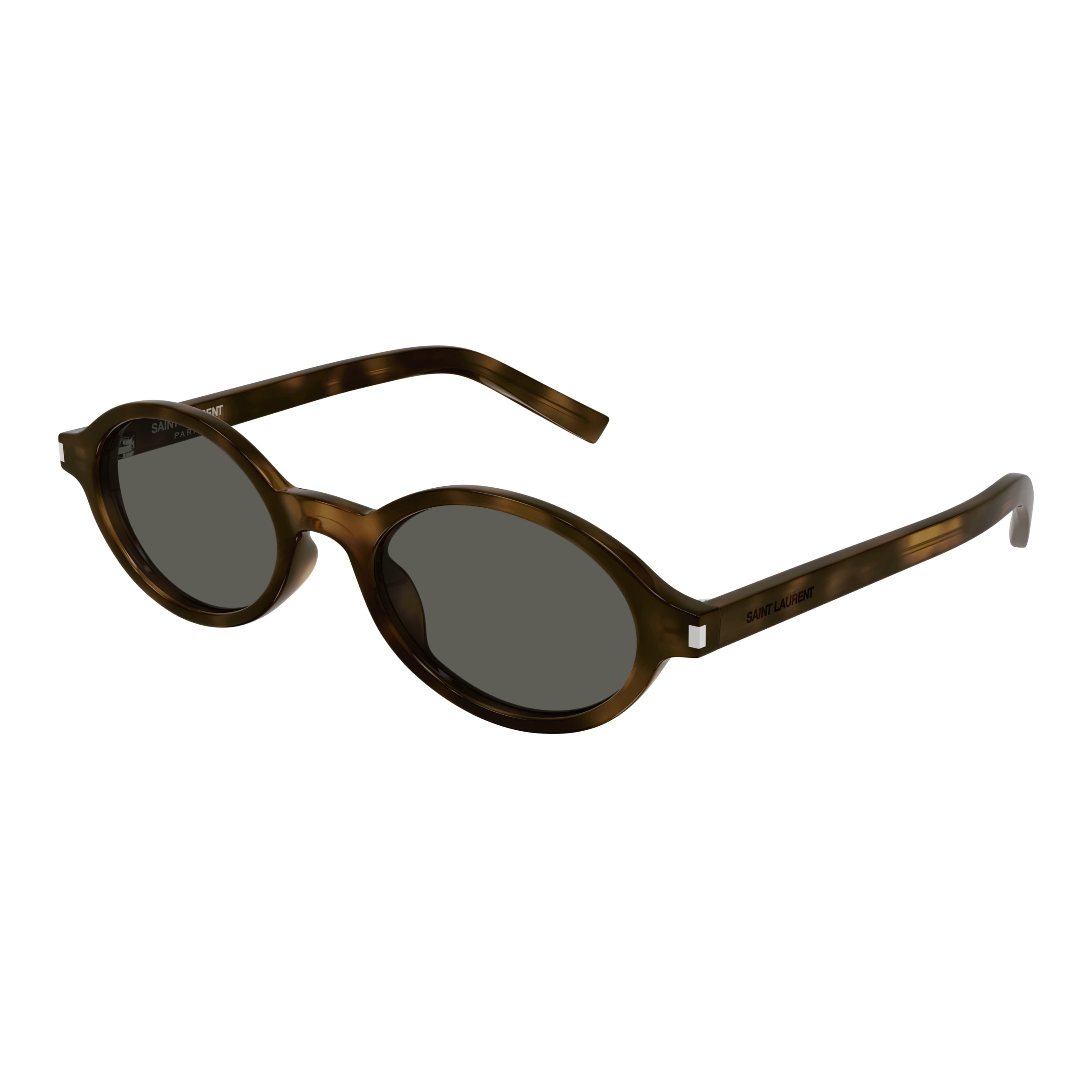 Rounded Tortoiseshell Frame Saint Laurent Sunglasses