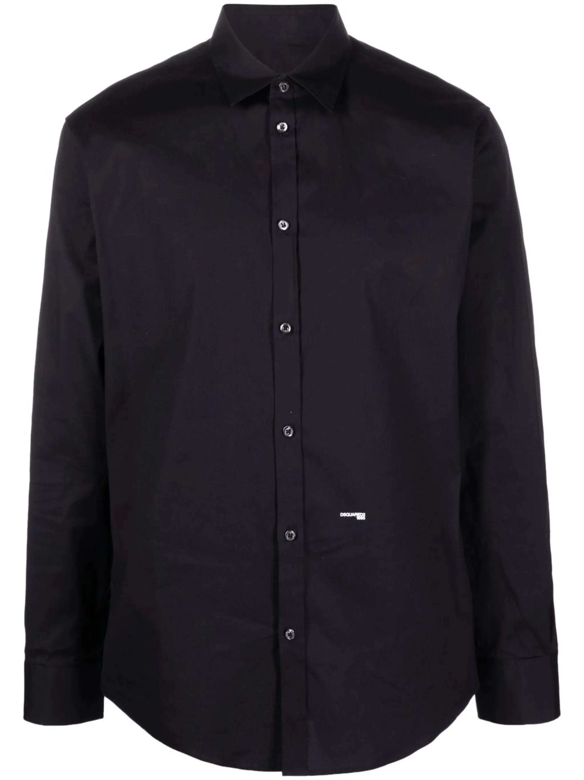 Relax Dan Black Slim Cotton Shirt