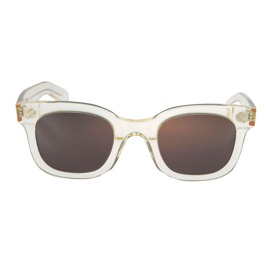 Heritage Translucent Square-Frame Sunglasses with Dark Lenses
