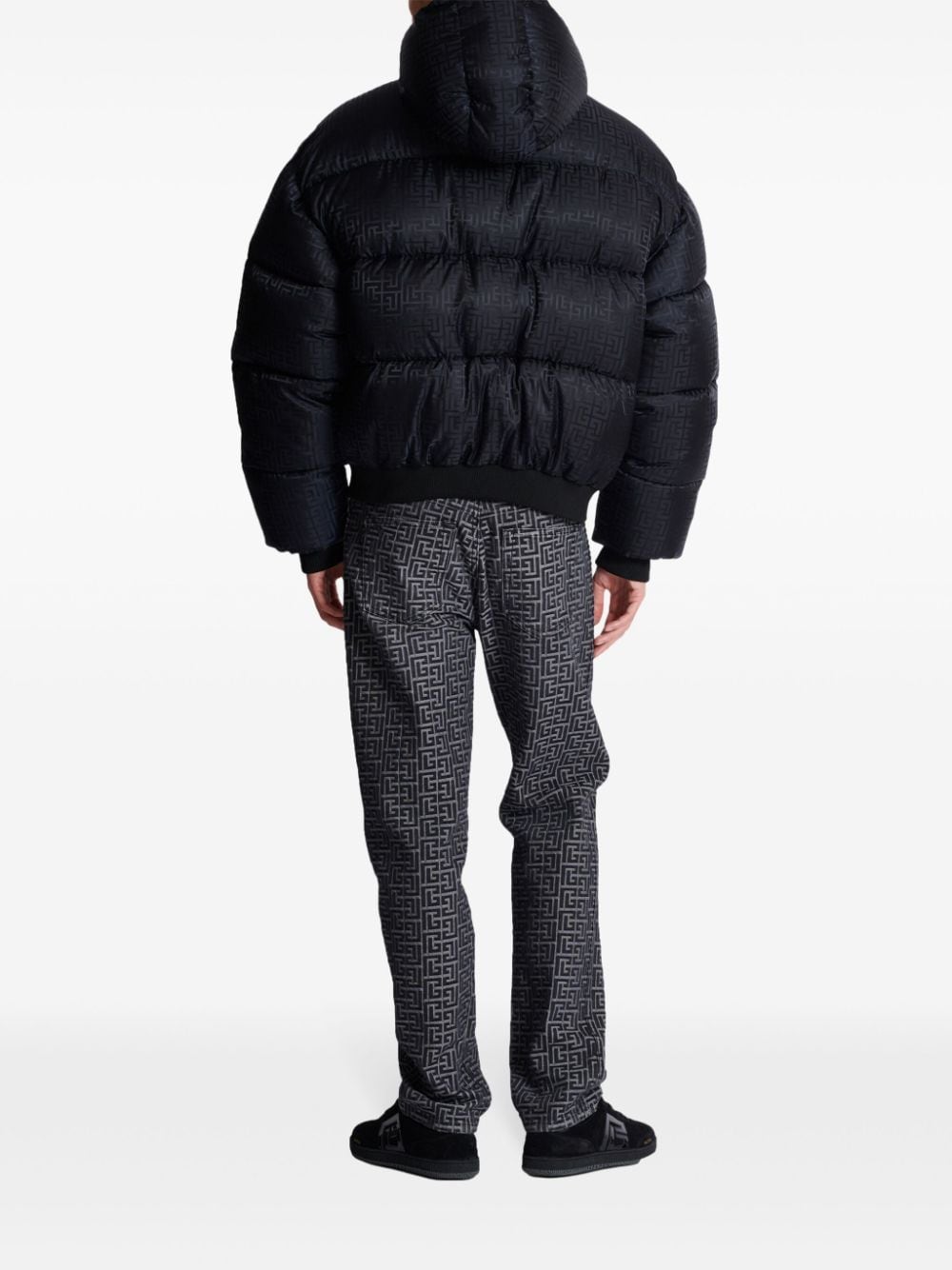 Signature Monogram Print Padded Jacket