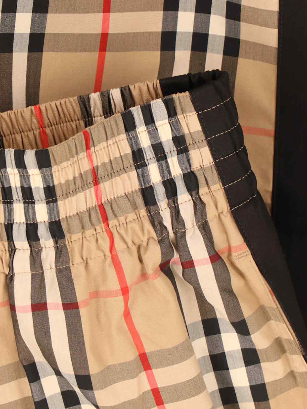 'Check' Shorts – Beige