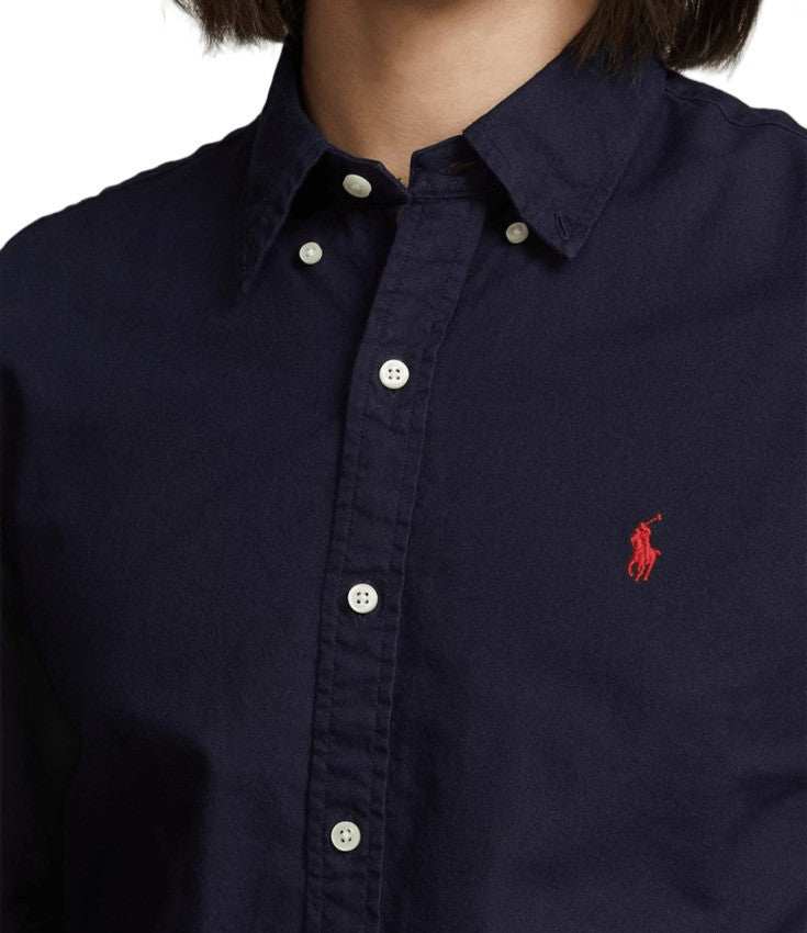 Relaxed-Fit Blue Oxford Shirt