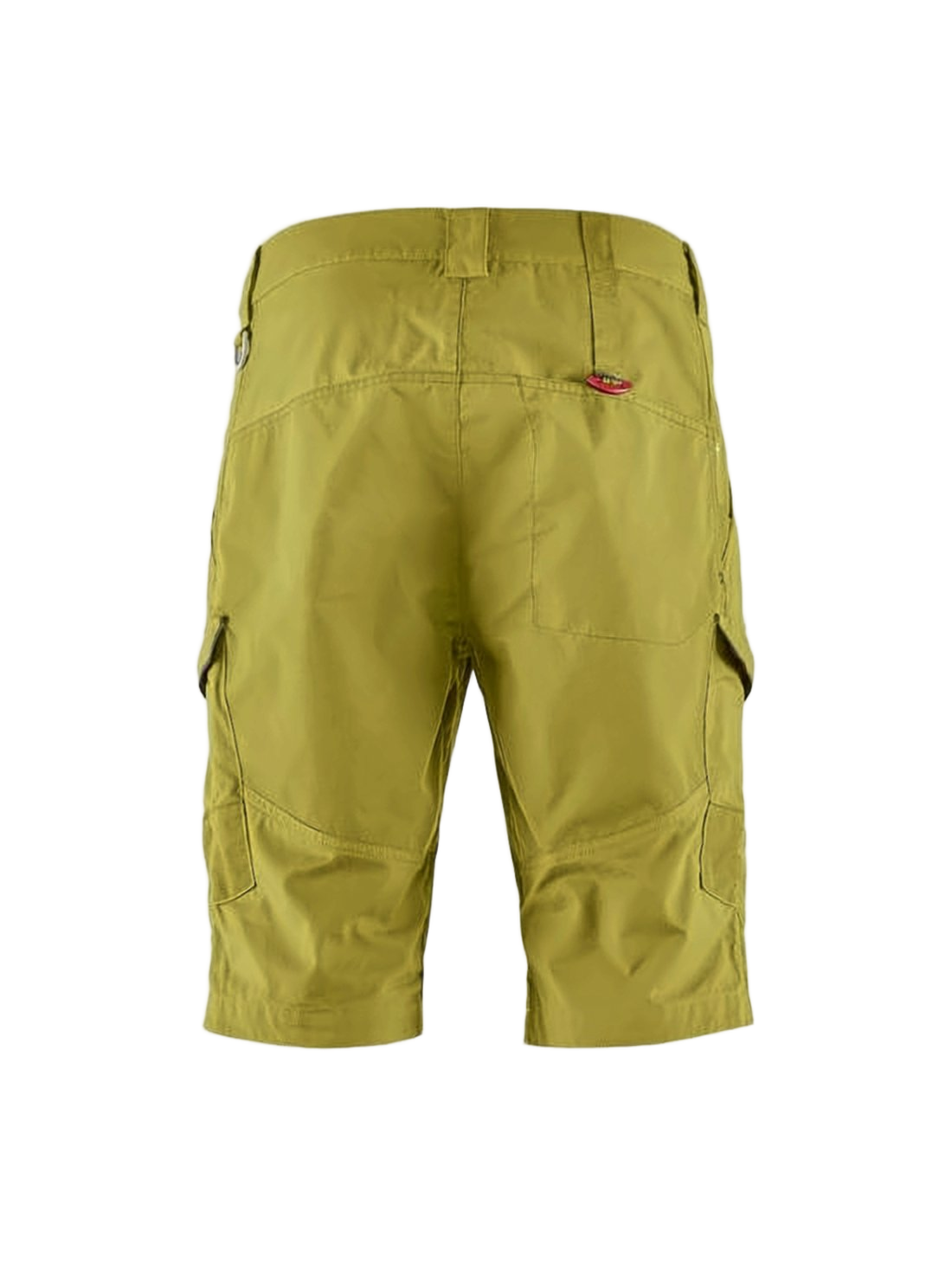 Structured Green Shorts With Multi-Pocket Design