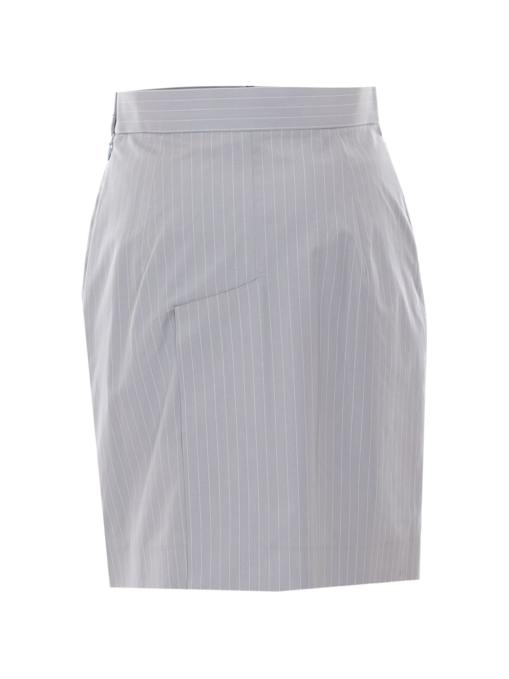 Tailored Mini Skirt with Subtle Pinstripe Pattern