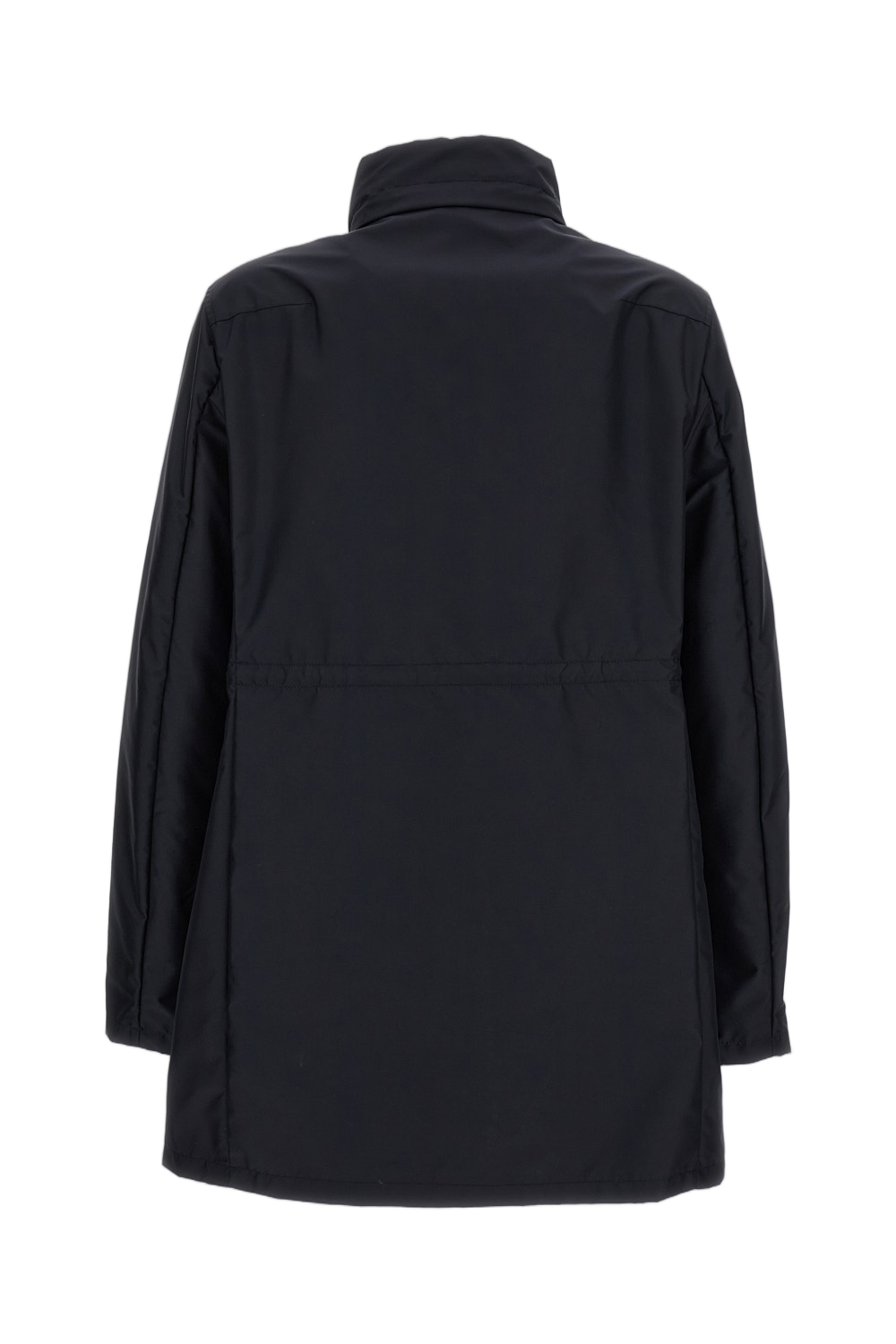 Technical Poplin Virginia Overcoat with Adjustable Drawstring