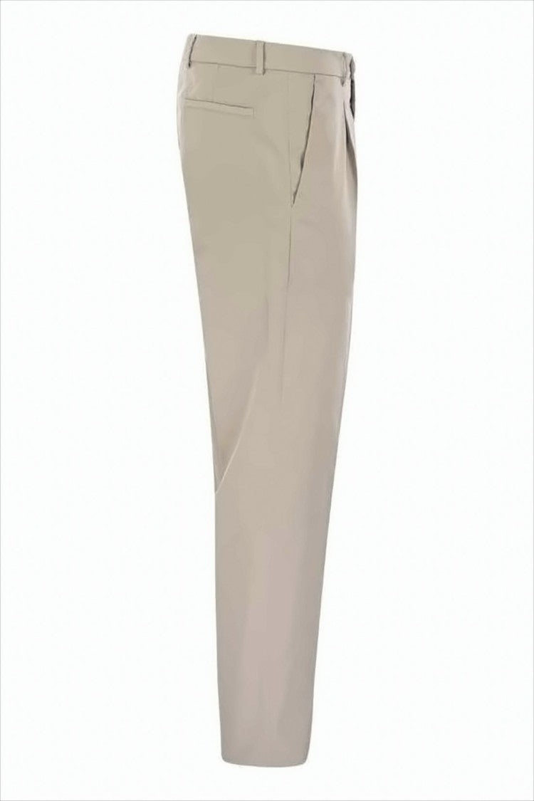 Tailored Straight Pants with Subtle Sheen