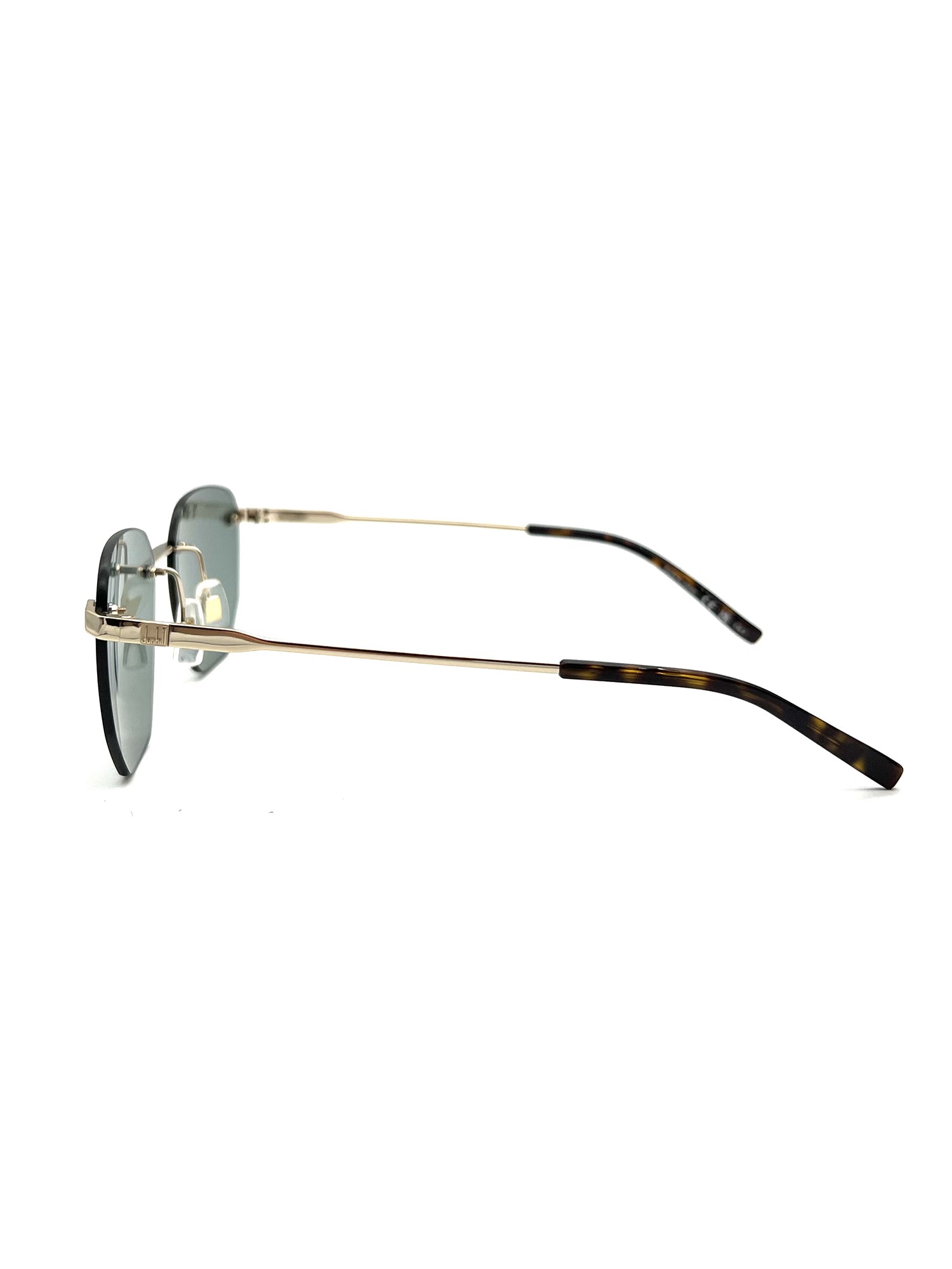 Metallic Frame Geometric Lens Dunhill Sunglasses