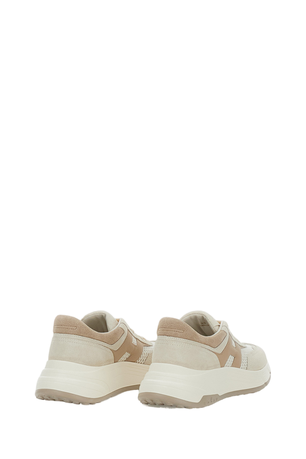 Beige Low-Top Sneakers with Minimalist Design