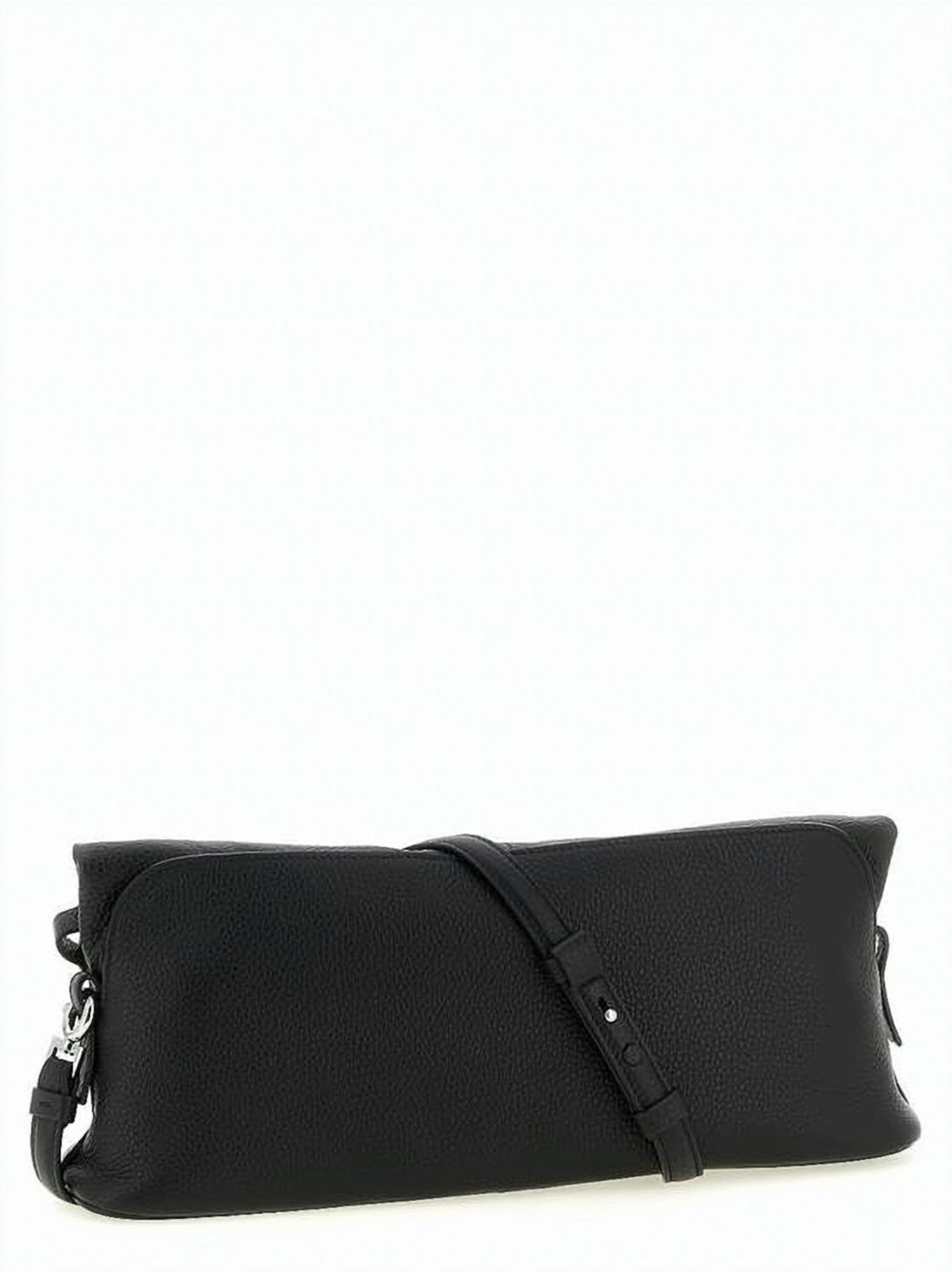 Textured Calf Leather Shoulder Bag