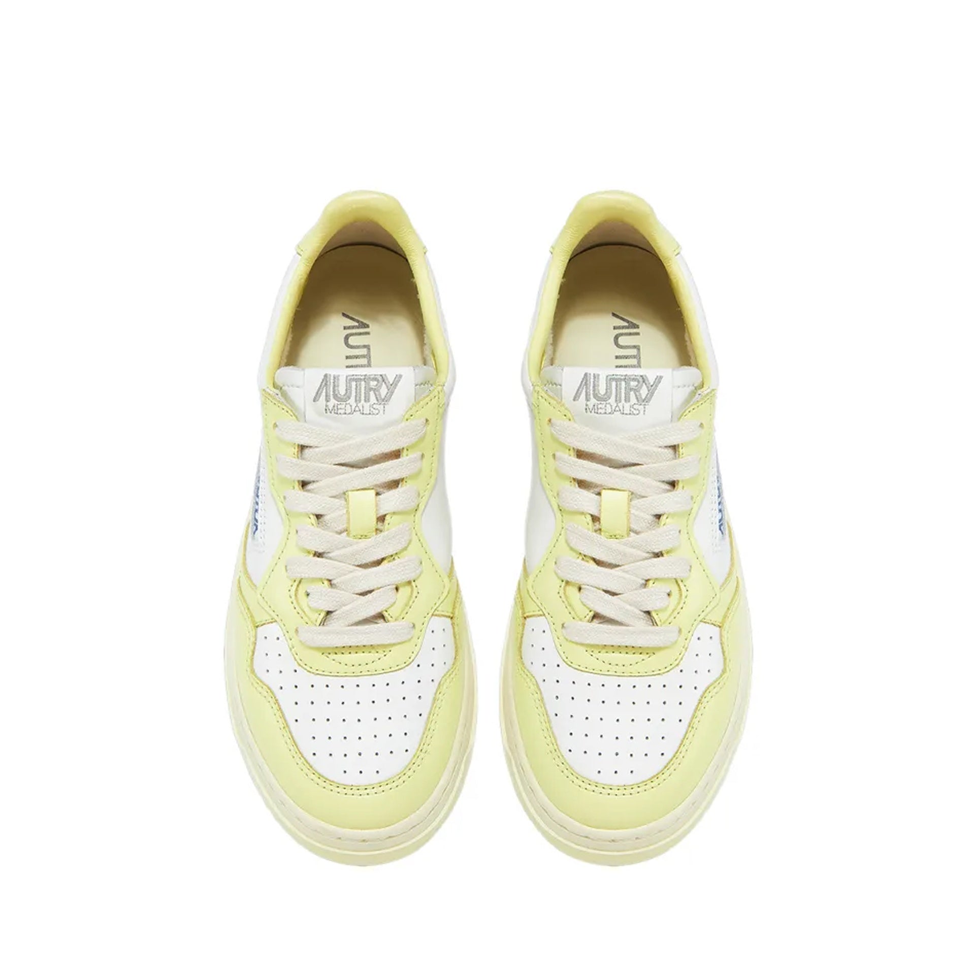Low-Top Leather Sneakers With Embroidered Logo And Color Accents