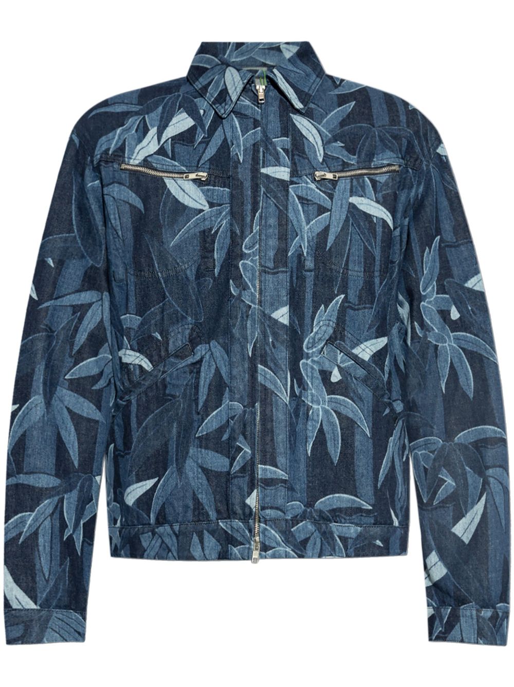 Indigo Blue Zip-Up Jacket