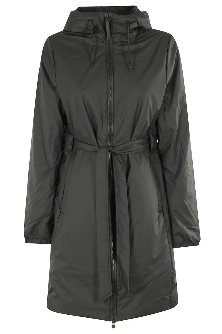 Long Waterproof Jacket with Adjustable Hood
