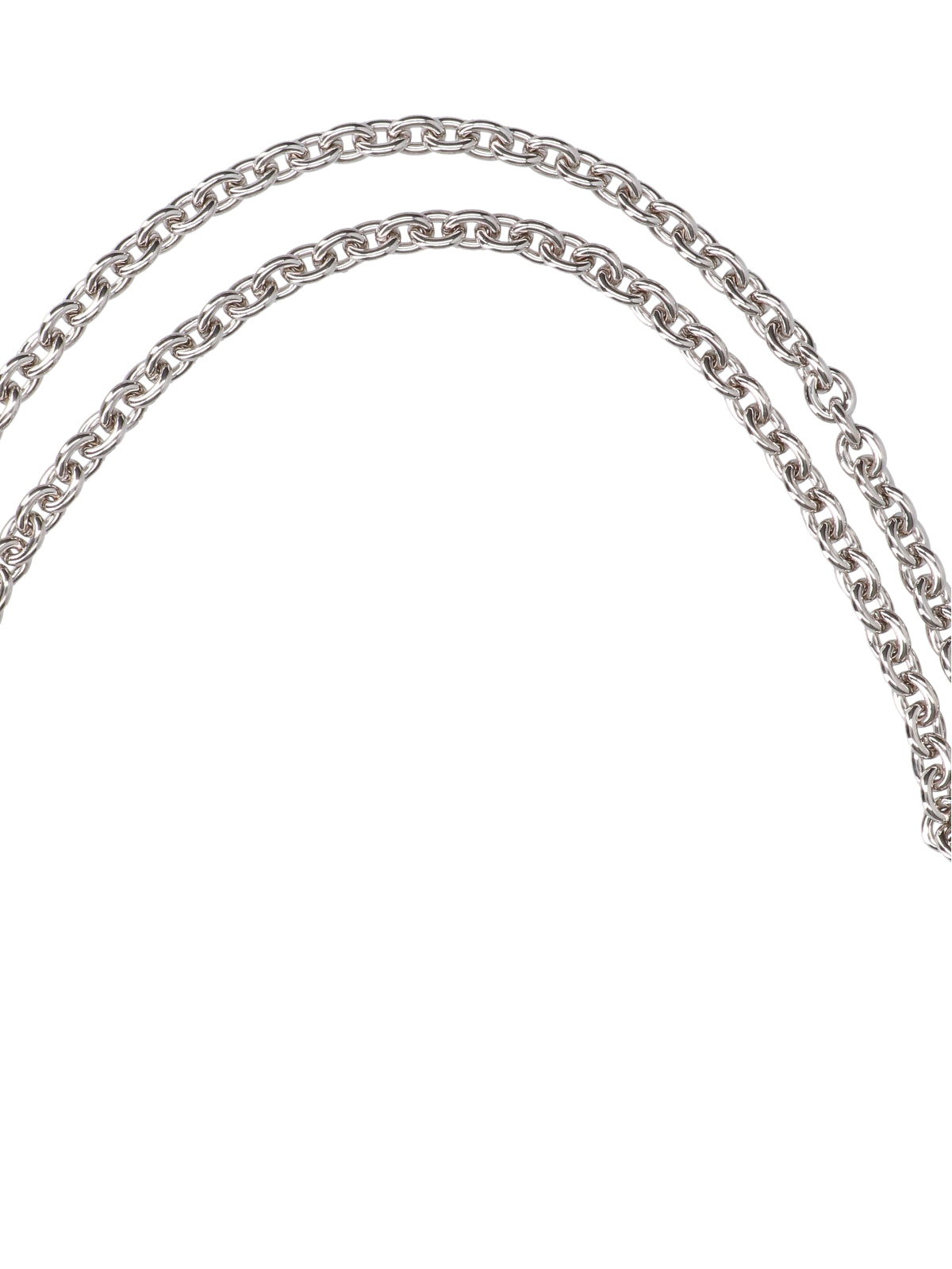 Silver Bone Pendant Chain Necklace