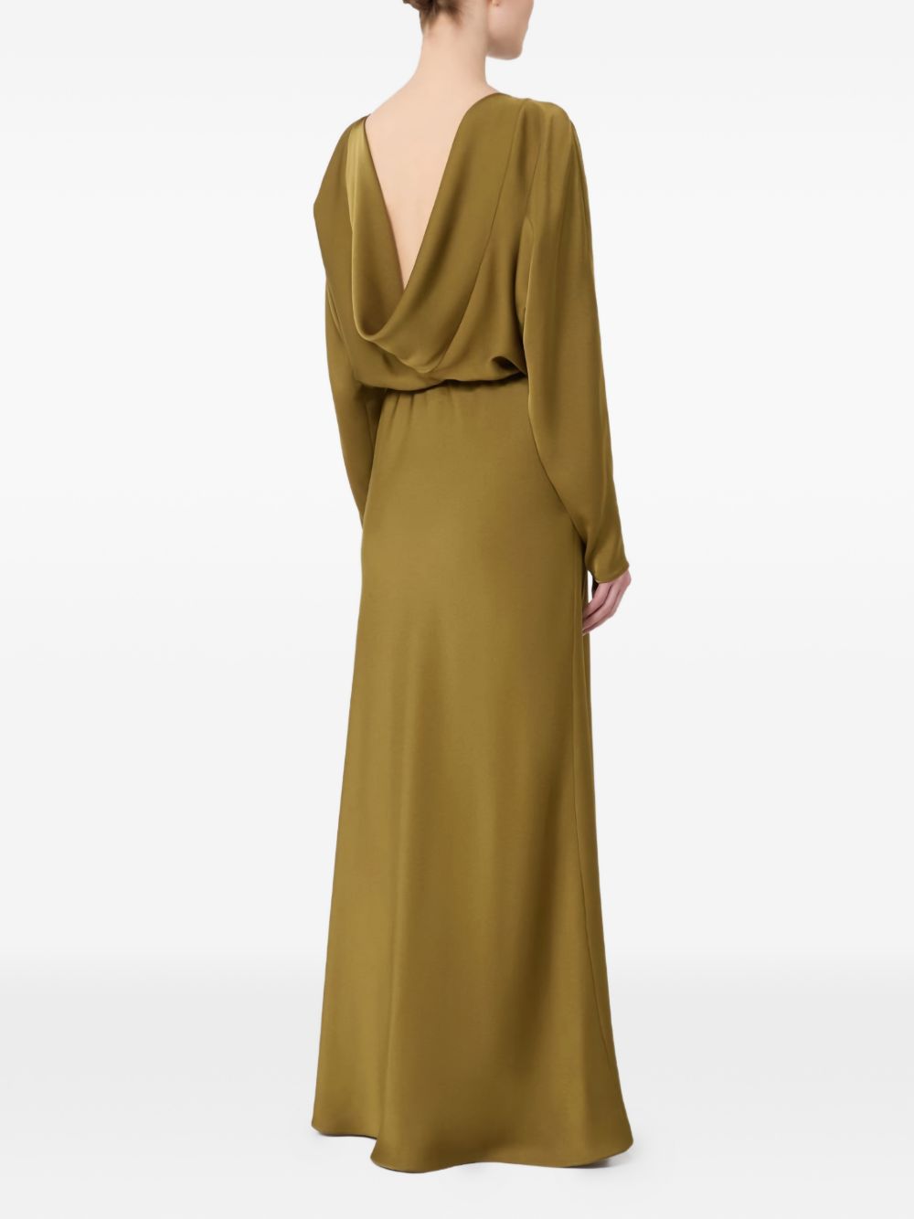Maxi Dress with Draped Cowl Neckline