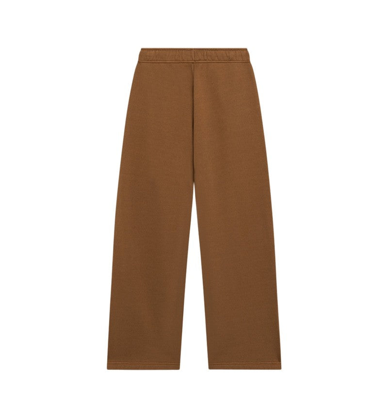 Relaxed Fit Brown Sweatpants with Drawstring Waist