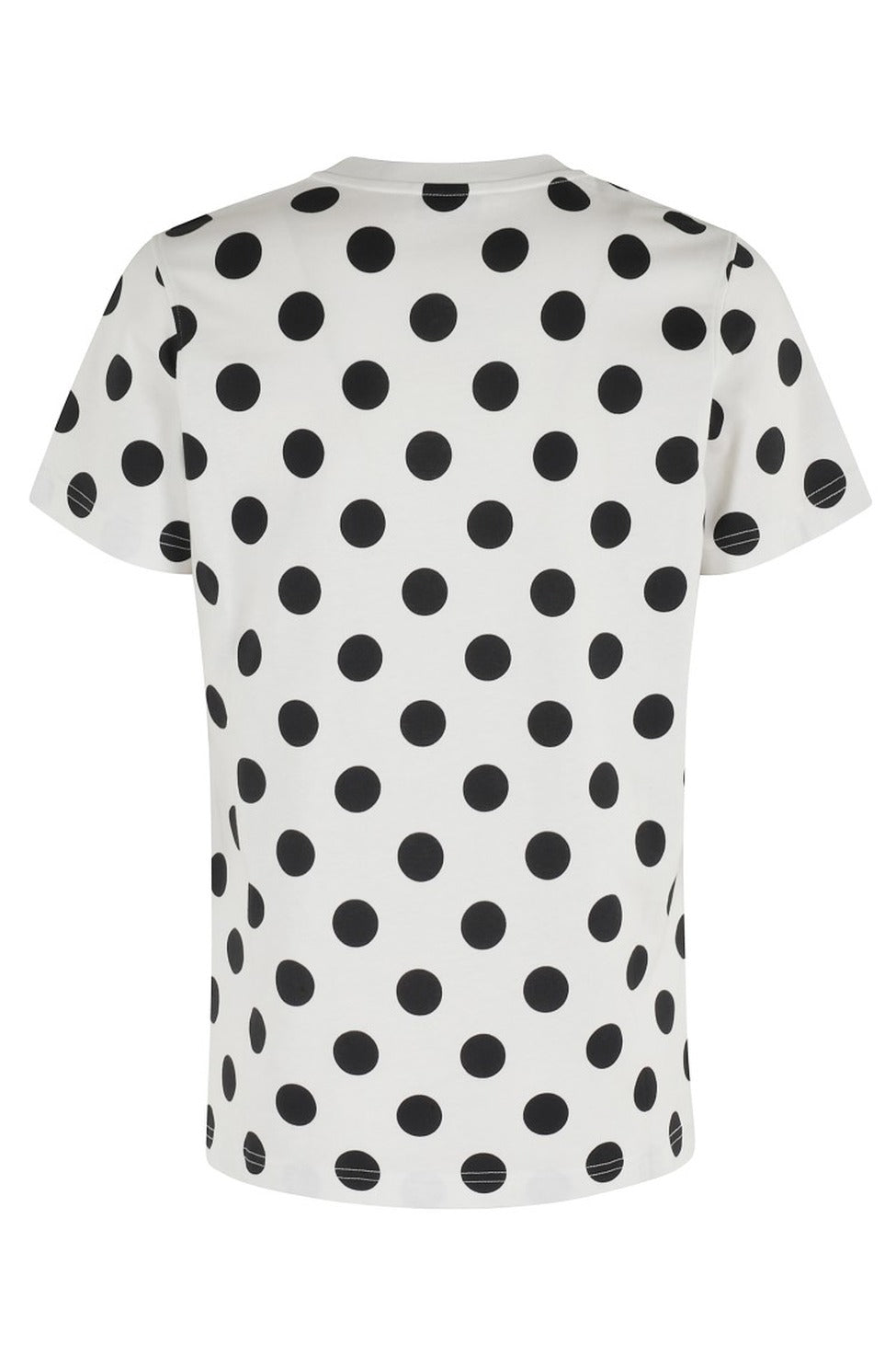T-shirt w kropki w kolorze kości słoniowej i czerni