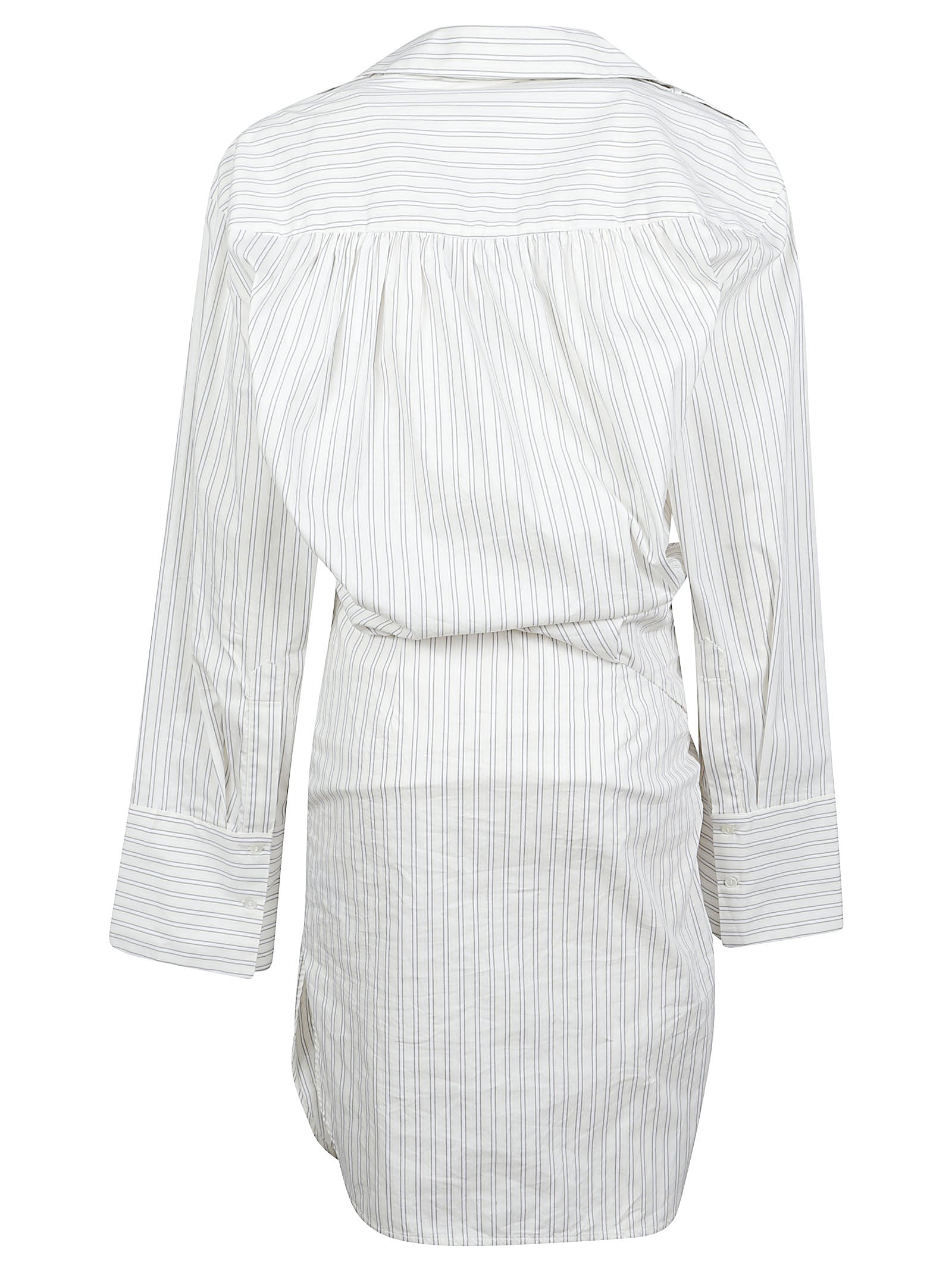 Lazul Wrap-Style White Dress