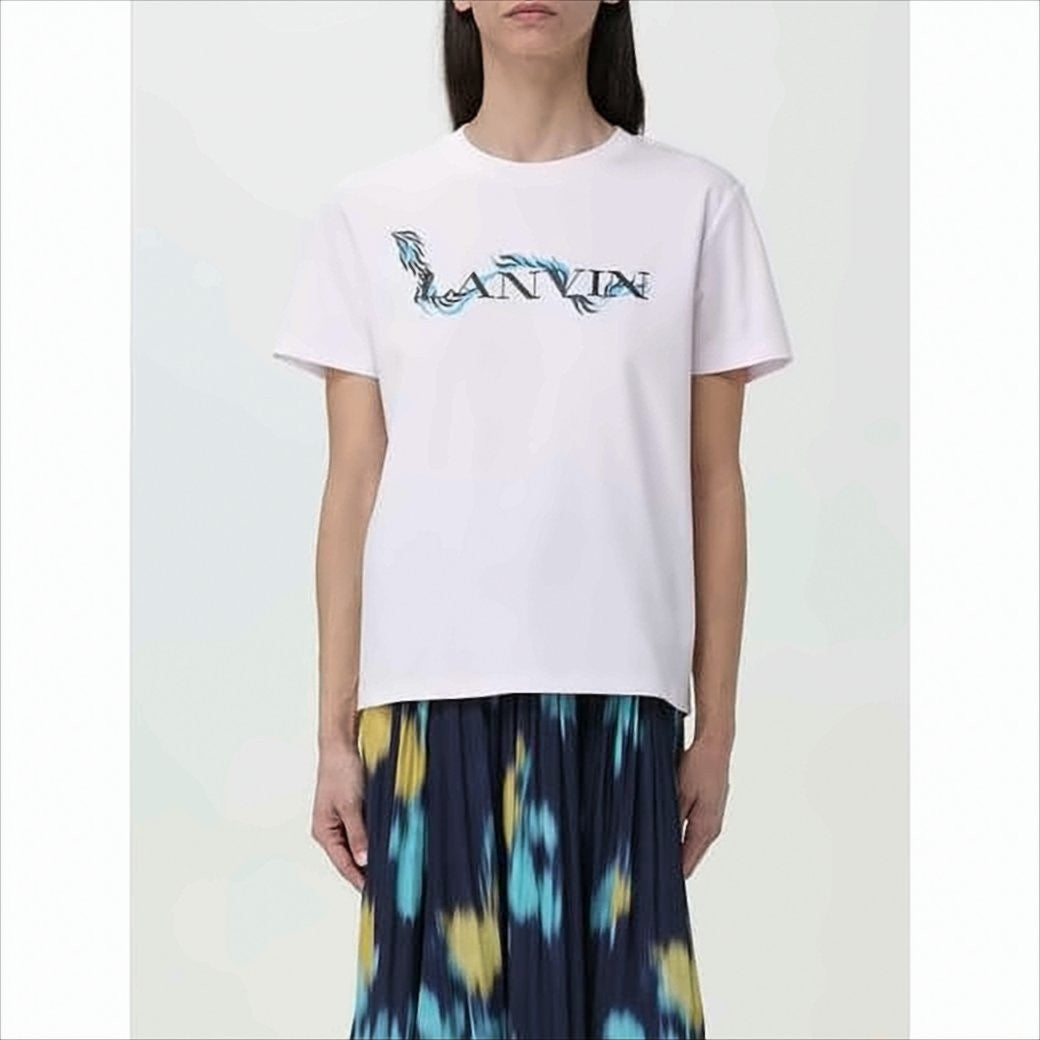 Short-Sleeved Cotton T-Shirt with Graphic Logo Design