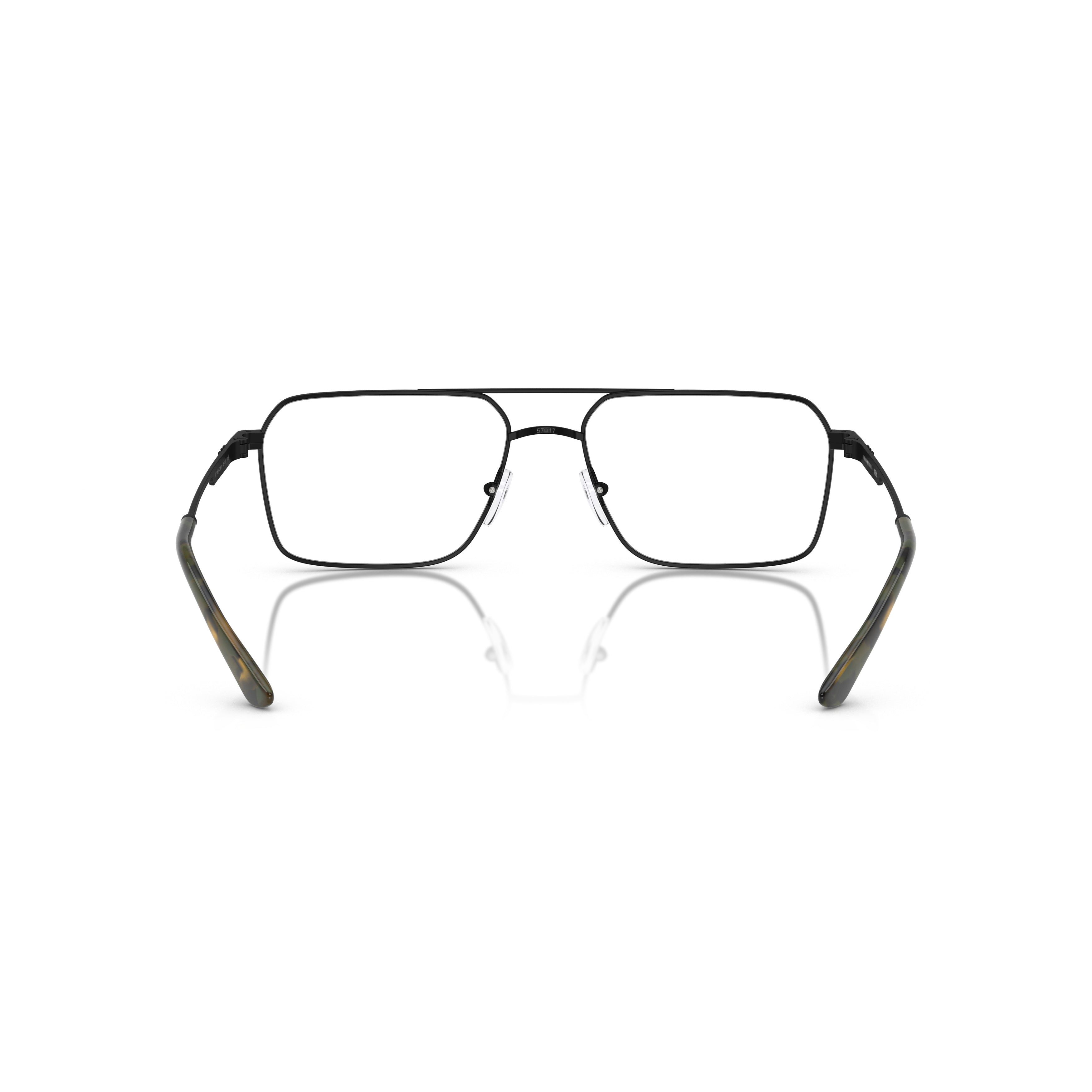 0ea1166 Rectangular Metal Frame Eyeglasses with Double Bridge Design