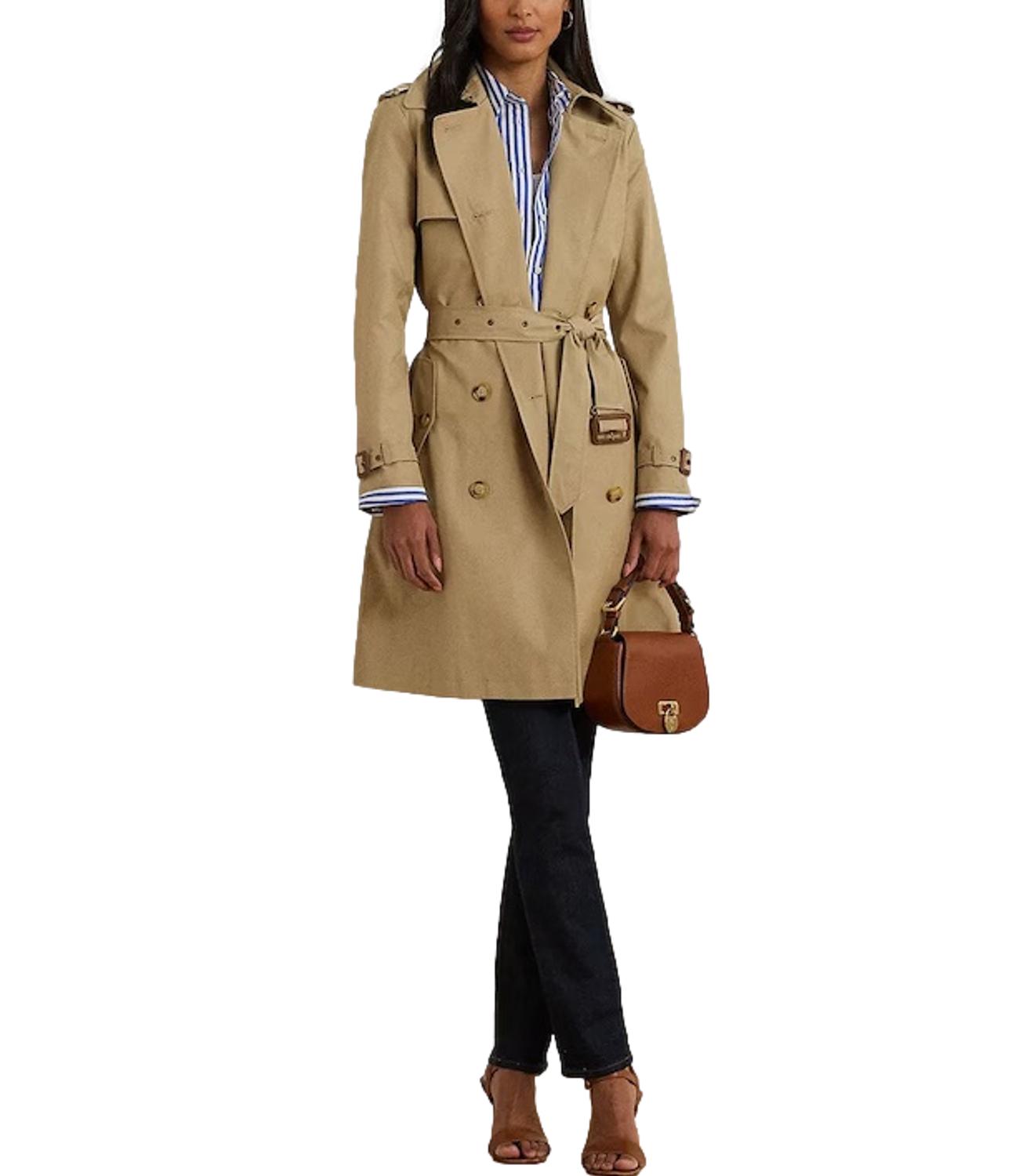 Db Belted Coat Cotton Blend – Beige
