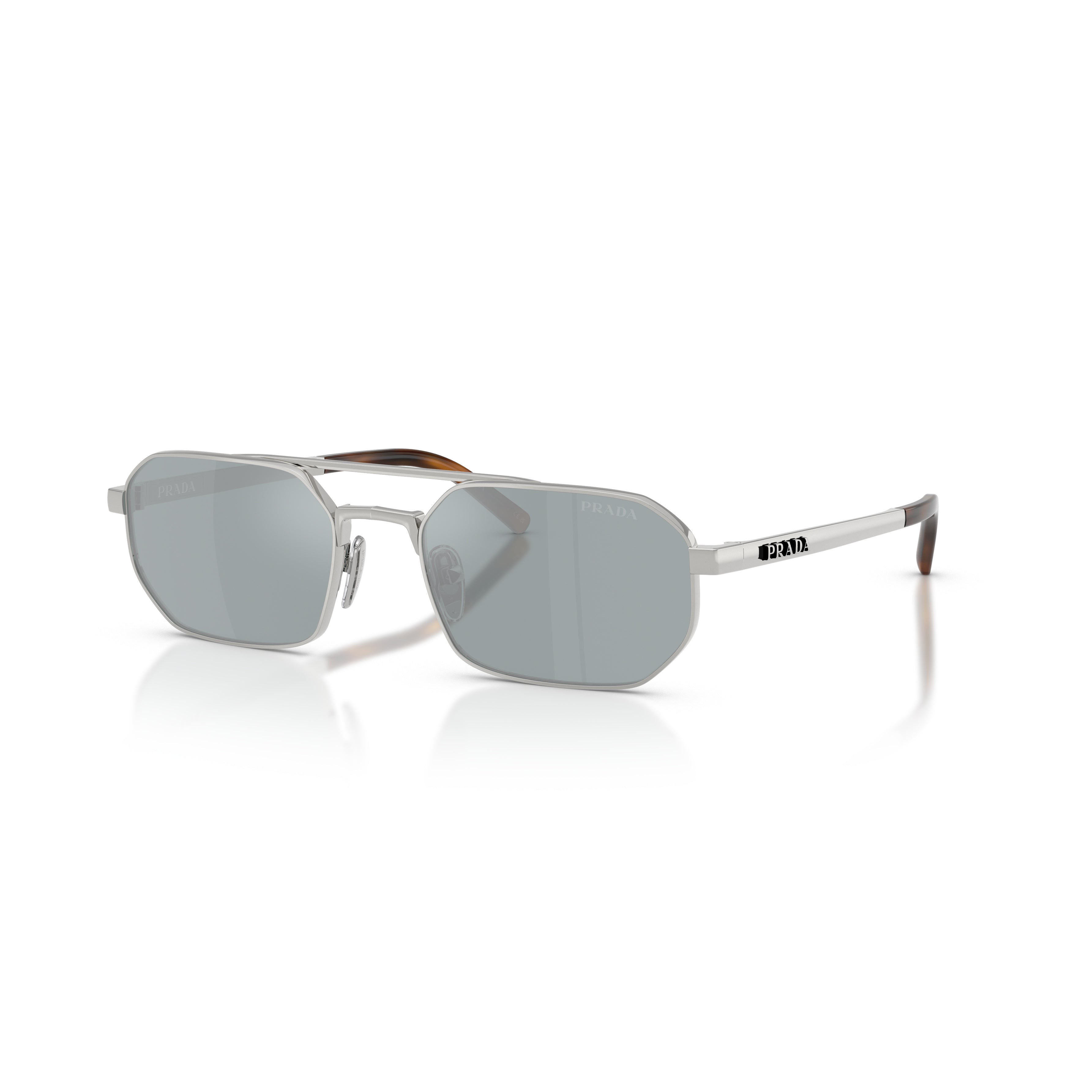 0pr D53s Rectangular Metal Frame Sunglasses