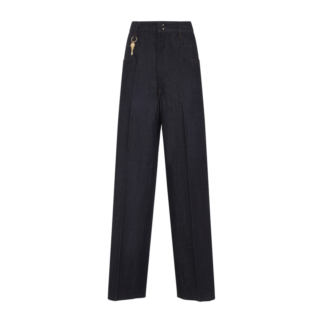 High-Waisted Wide-Leg Carven Jeans