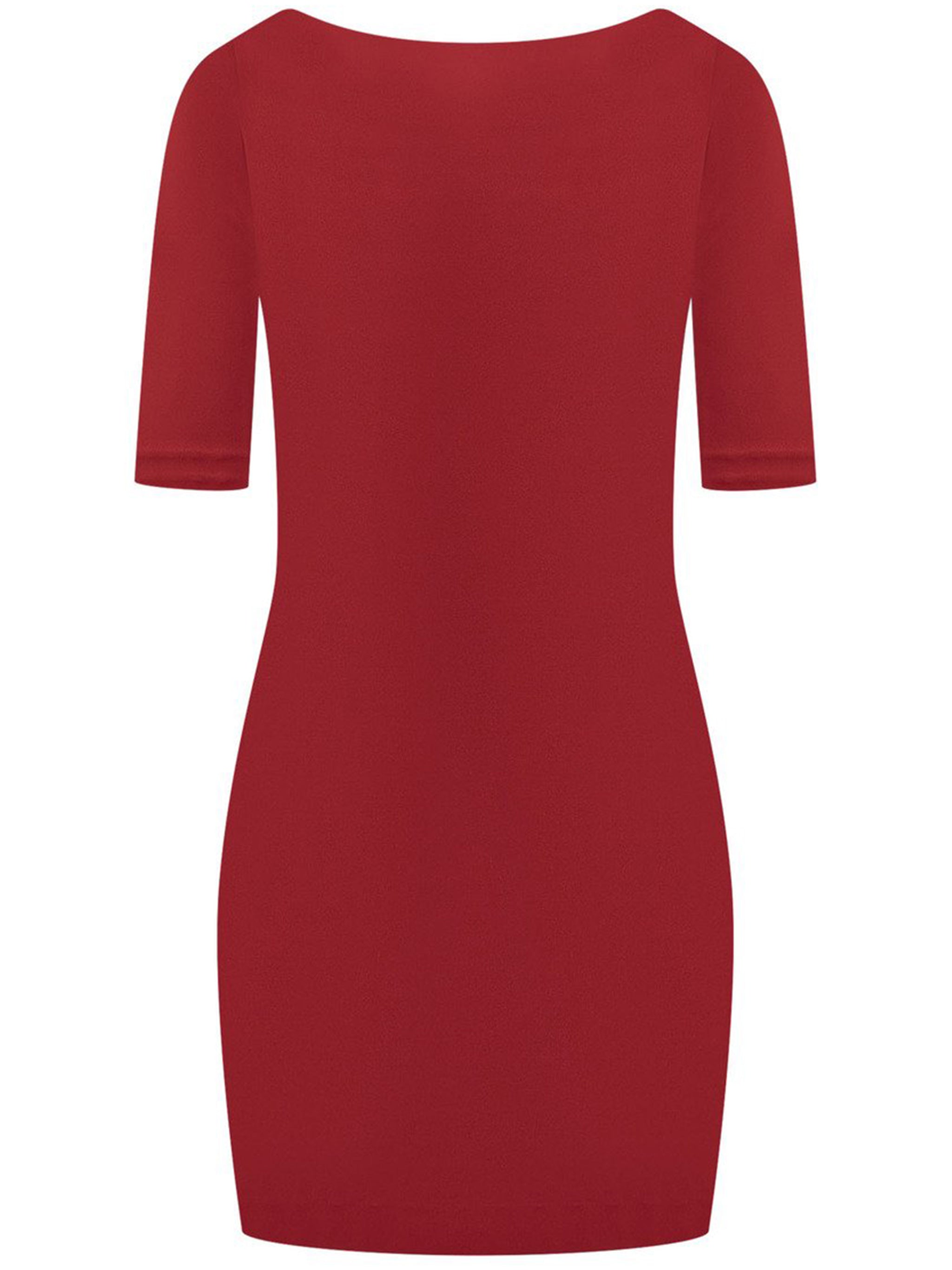 Fitted Black Viscose Scoop Neck Top