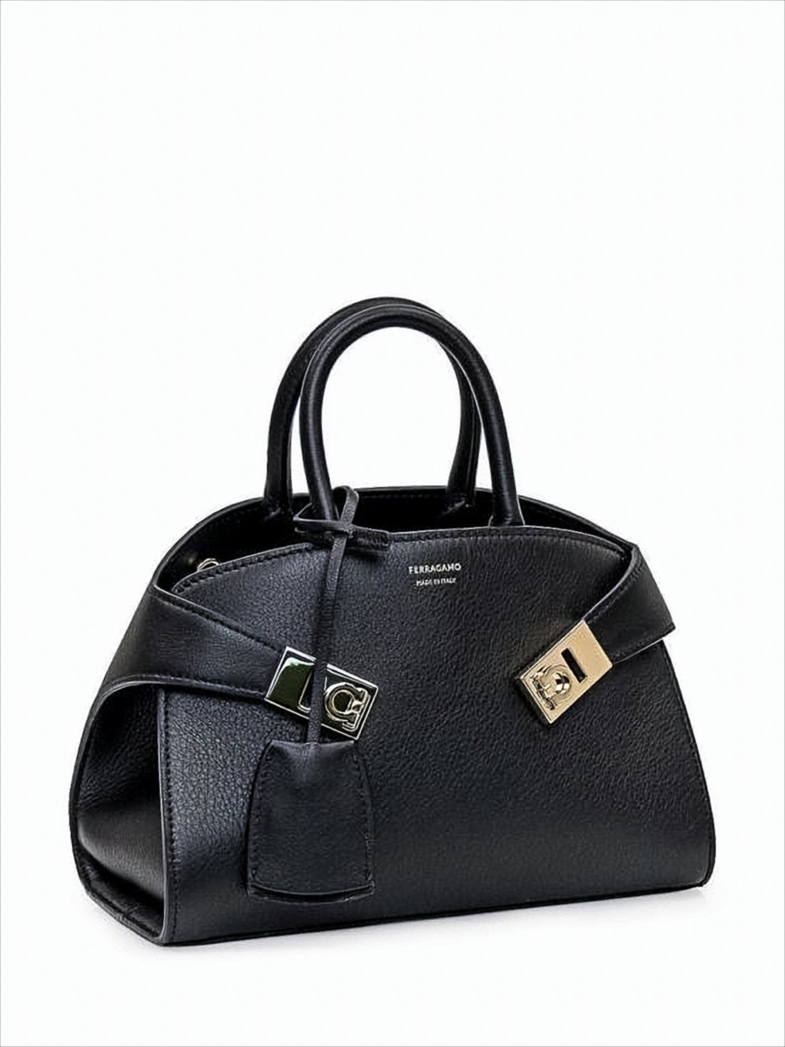 Textured Calf Leather Tote Bag