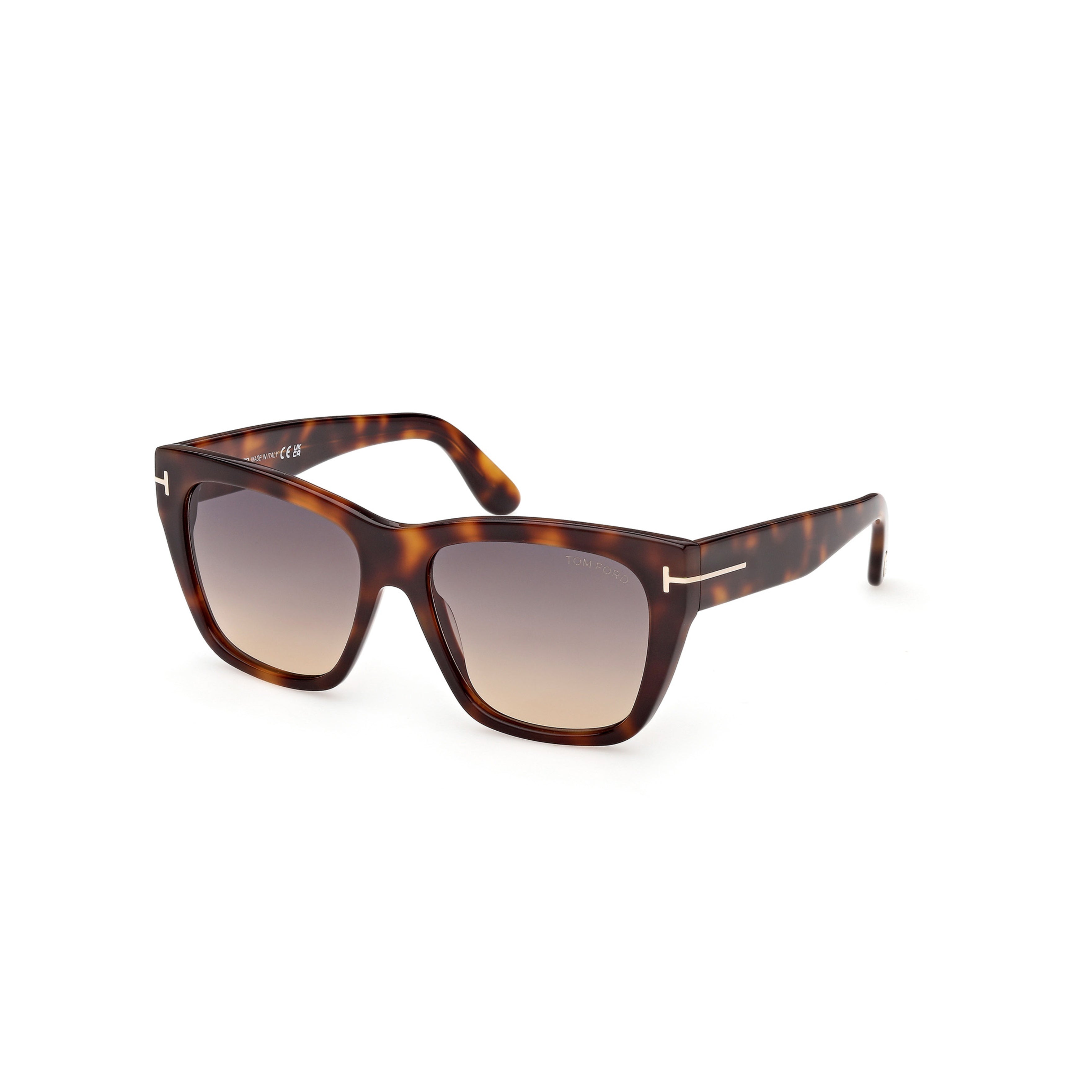Ft1343 Bold Tortoiseshell Square Frame Sunglasses