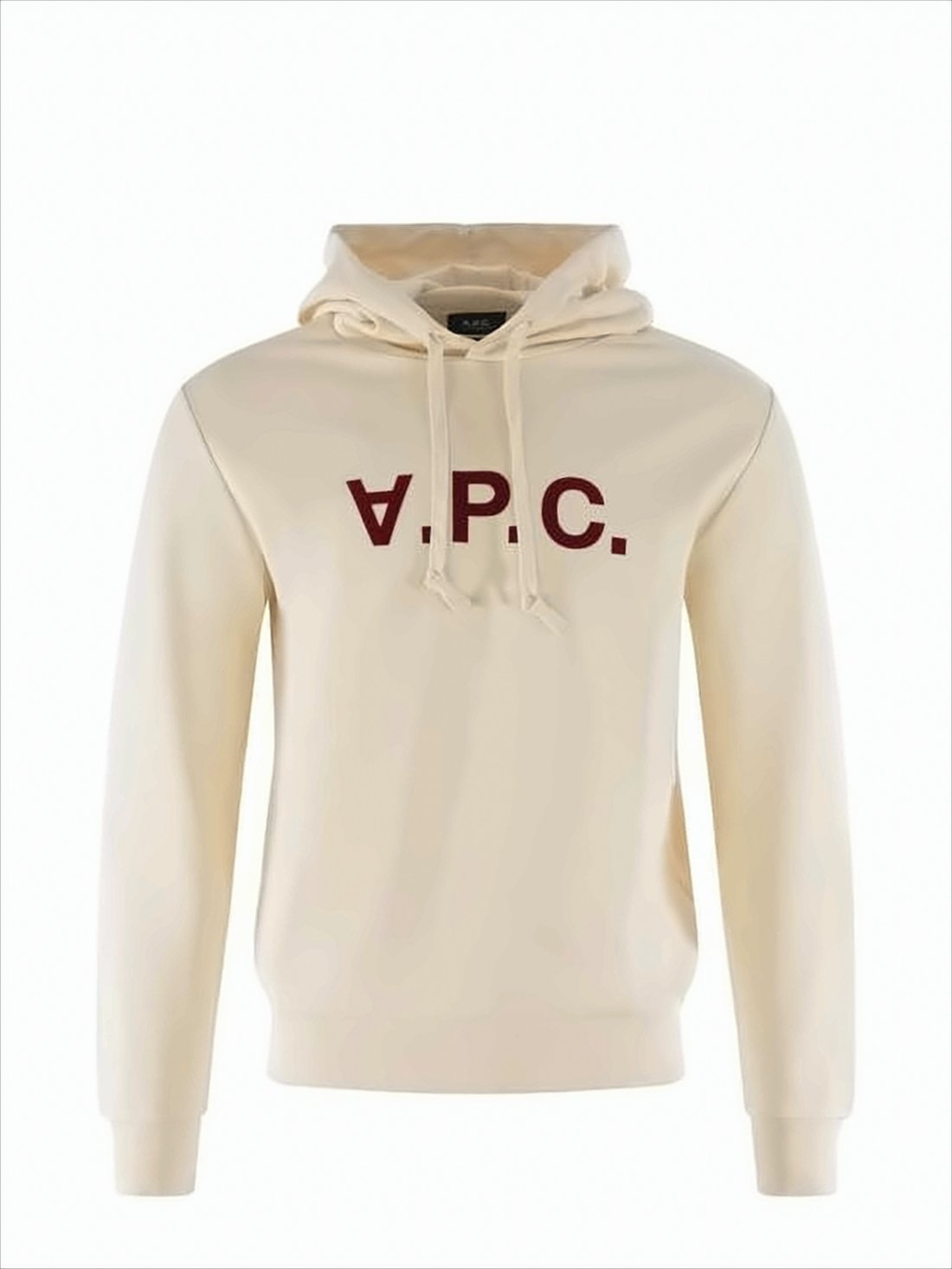 Cream Relaxed-Fit Hoodie