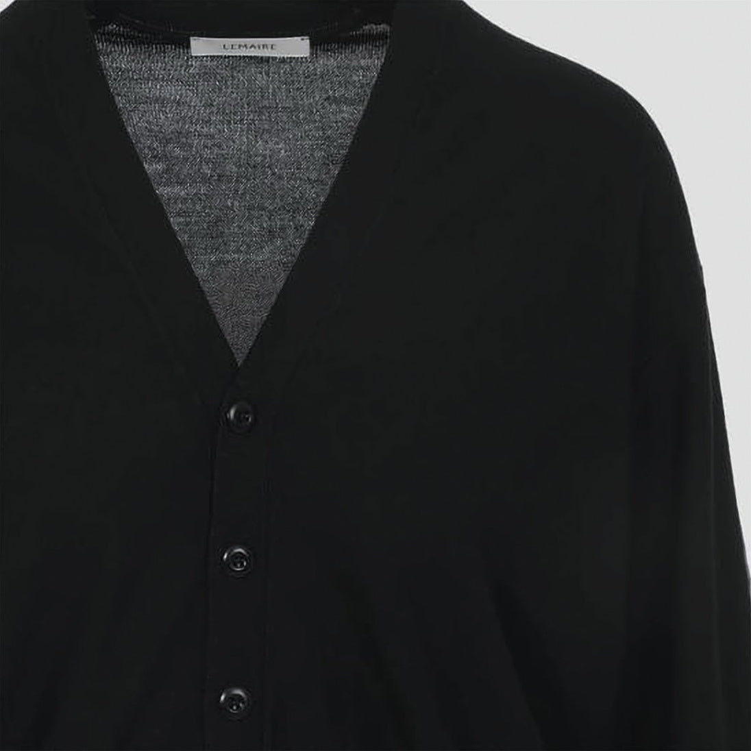 V-Neck Button-Down Cardigan With Ribbed Details
