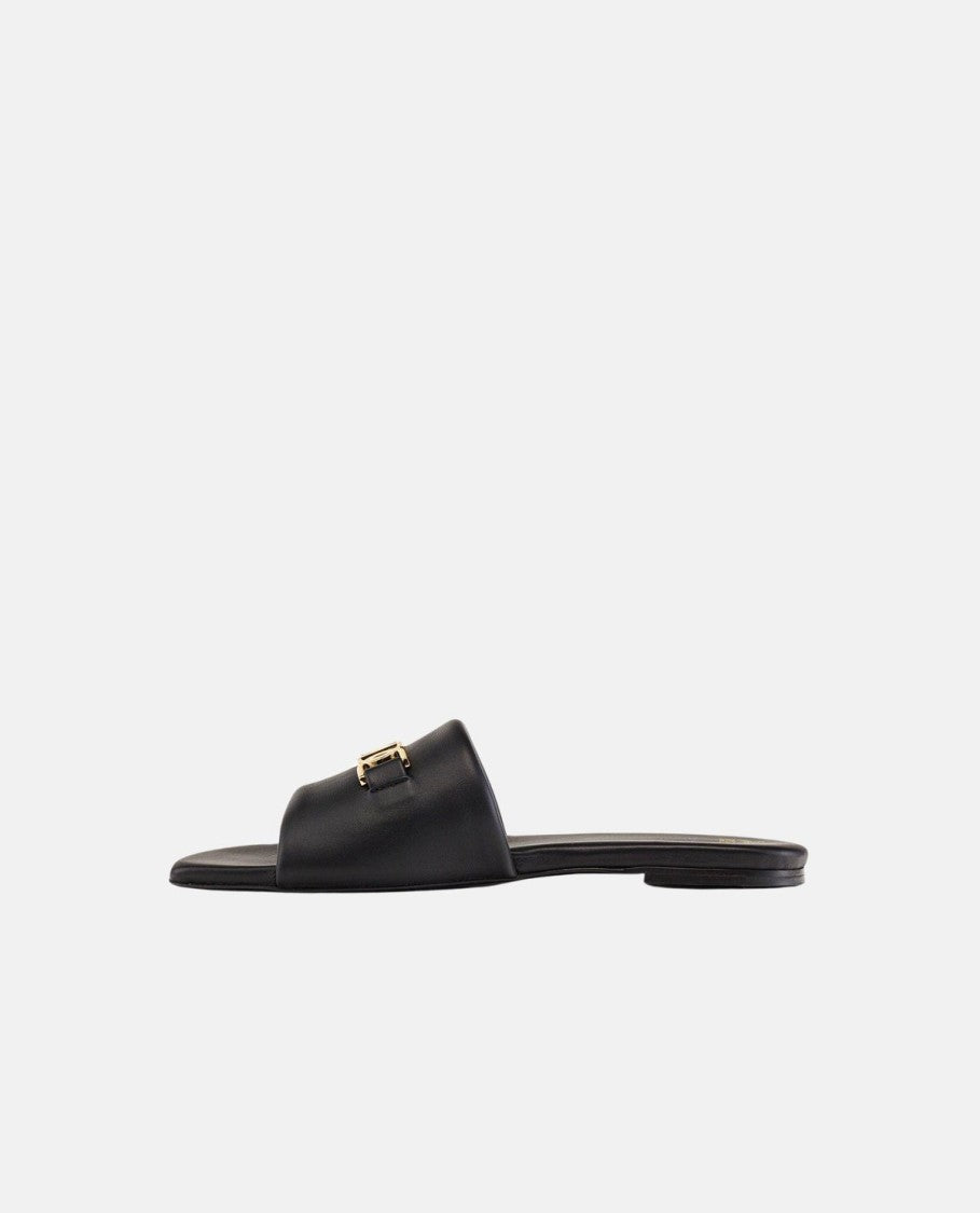 Mcm Leather Flat Sandals