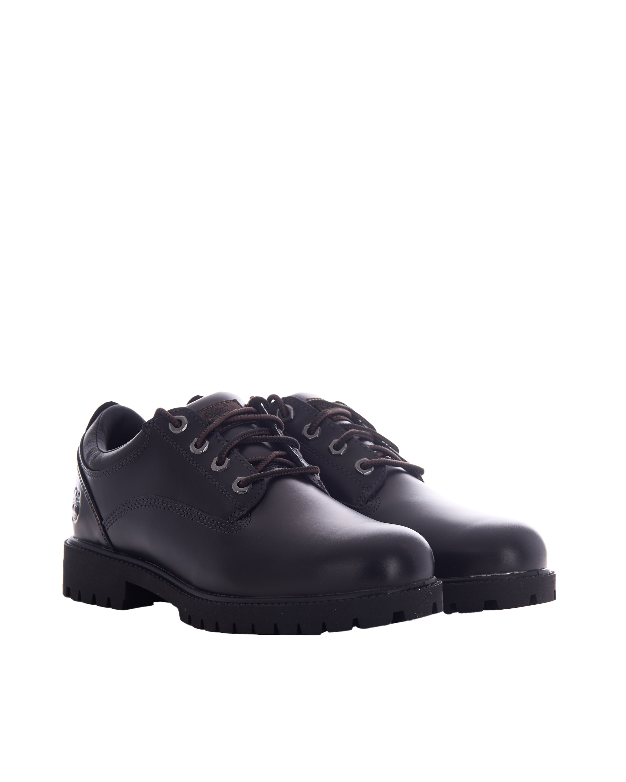 Black Full-Grain Lace-Up Shoes