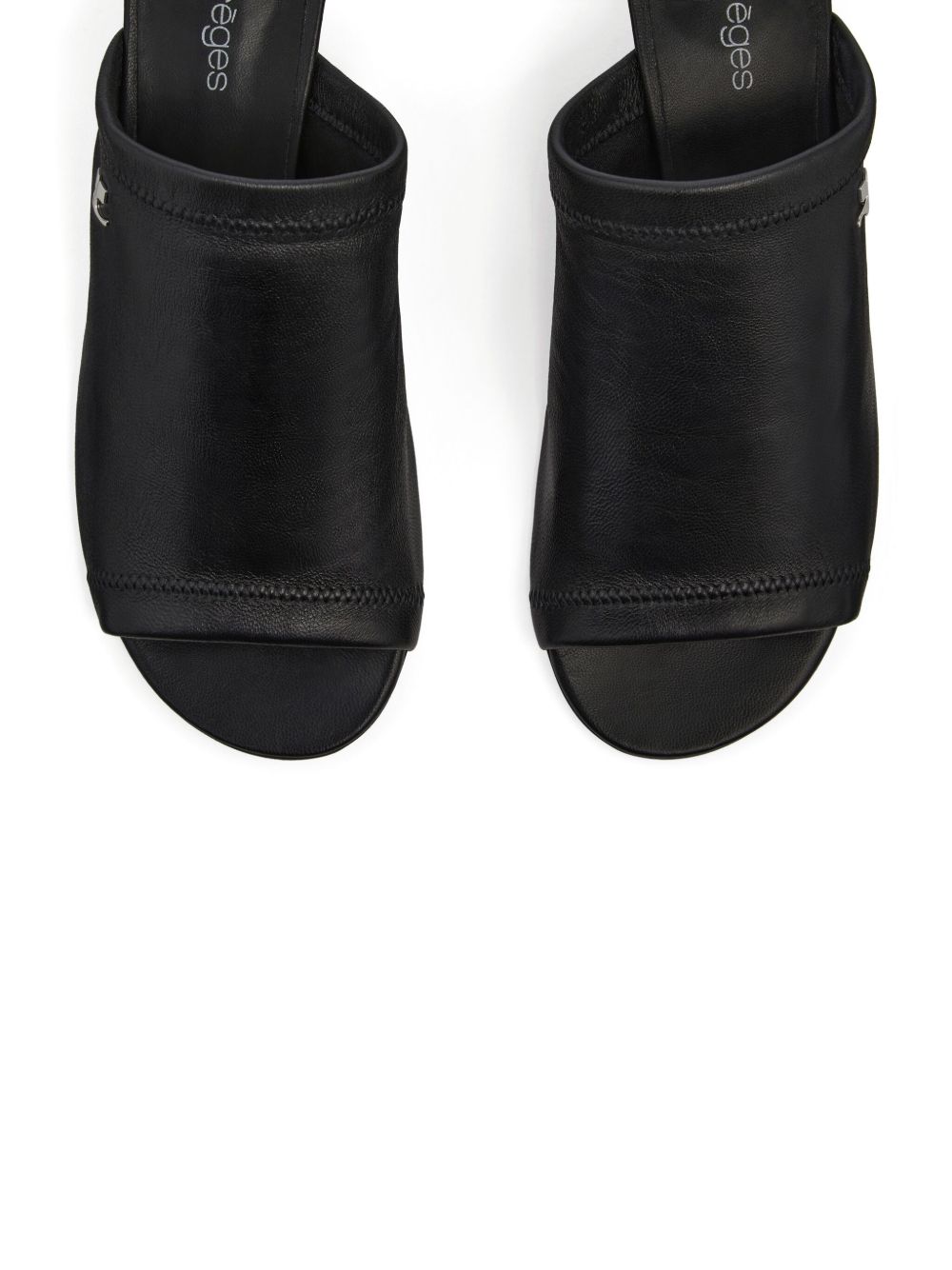 Sculpted Heel Peep Toe Sandals