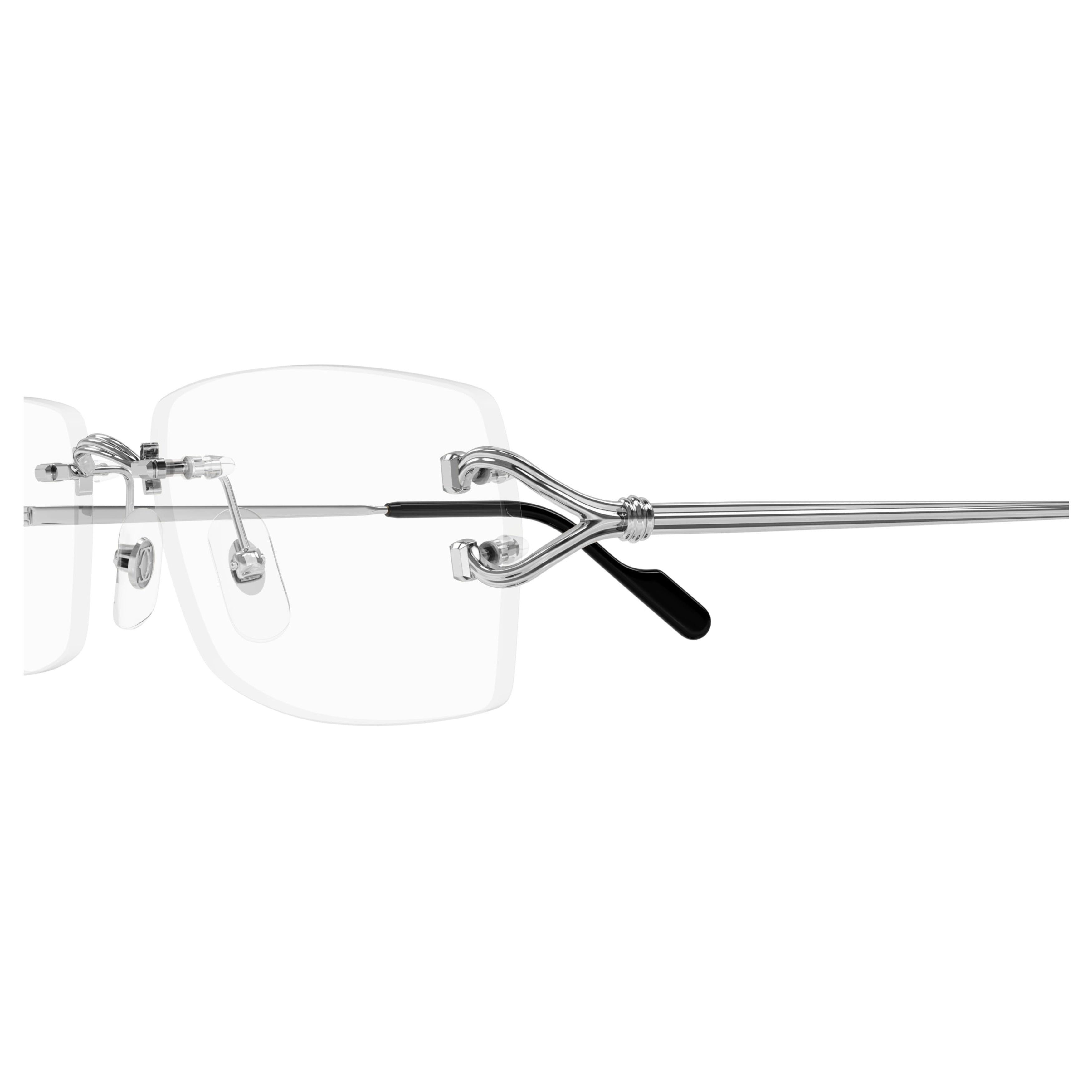 Ct0563o Rimless Eyeglasses with Y-shaped Temples