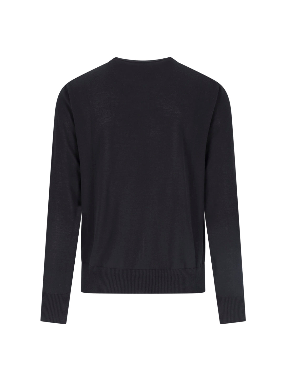 Black Alex Crew Neck Cotton Sweater