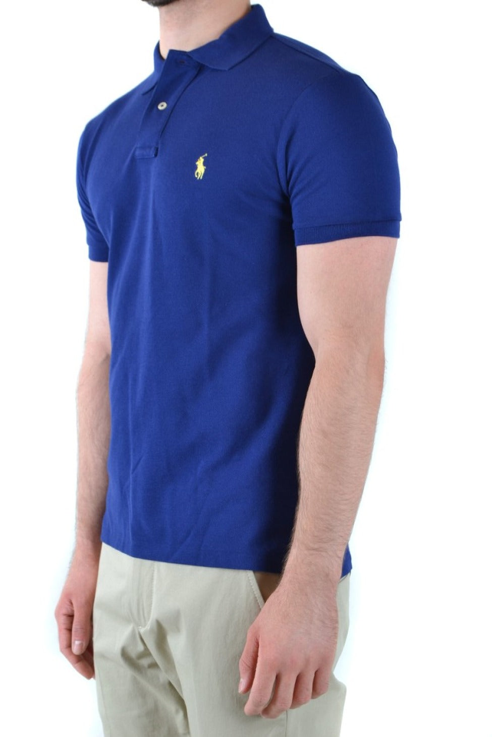 Fitted Royal Blue Polo T-Shirt