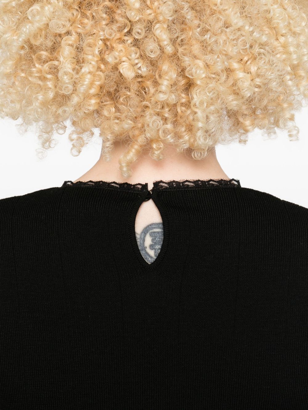 Ribbed Black Sweater