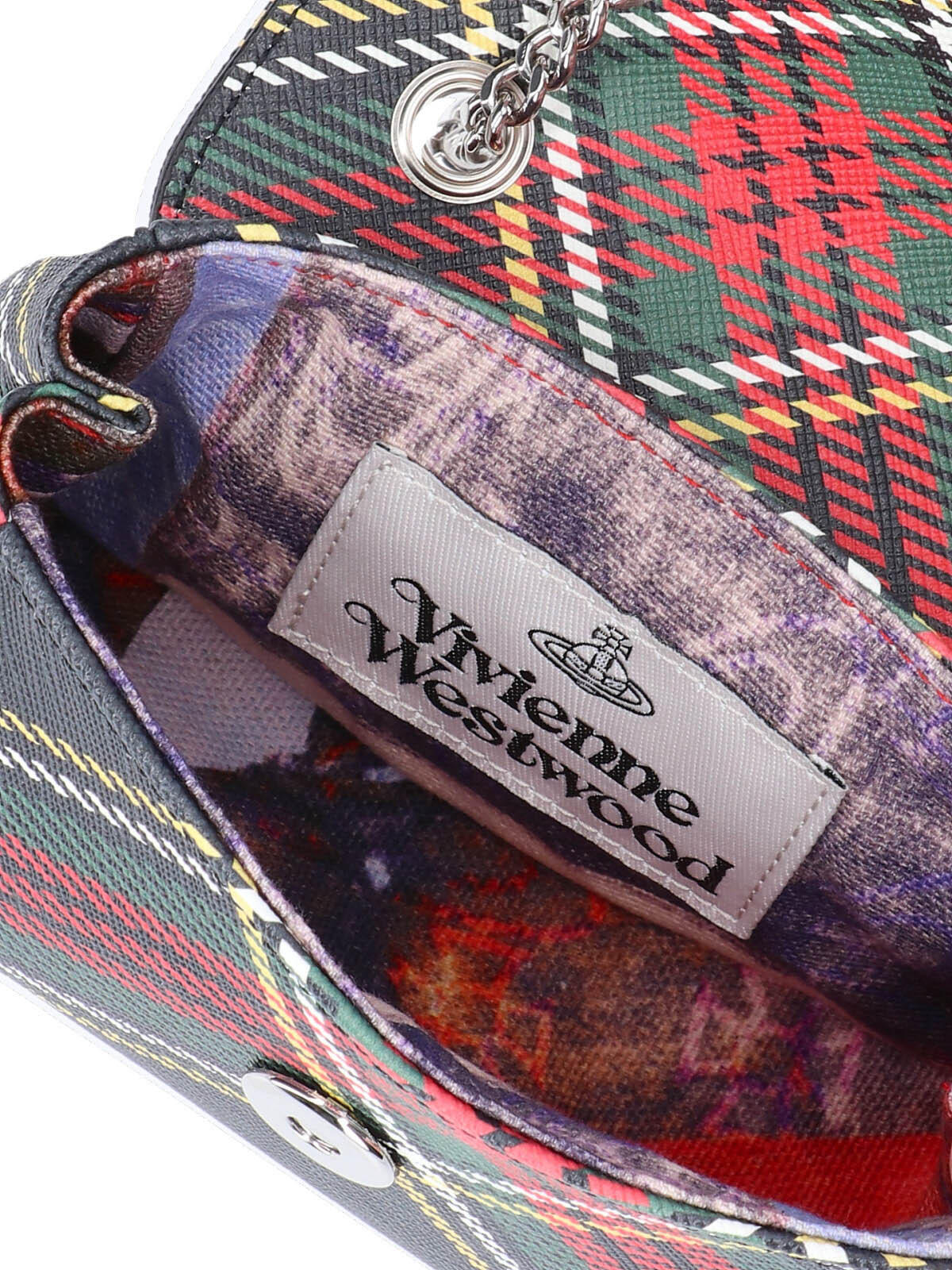 “Small” Tartan Chain-Handle Bag – Multicolor
