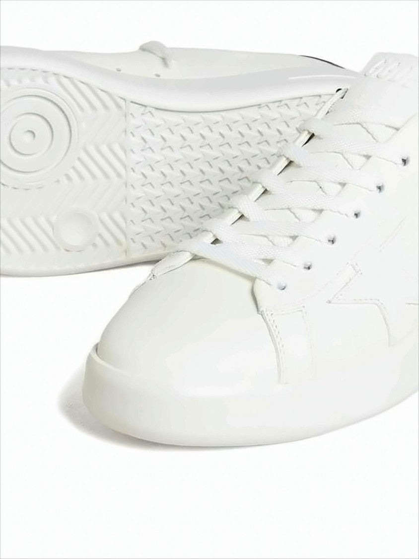 Low-Top White Leather Sneakers