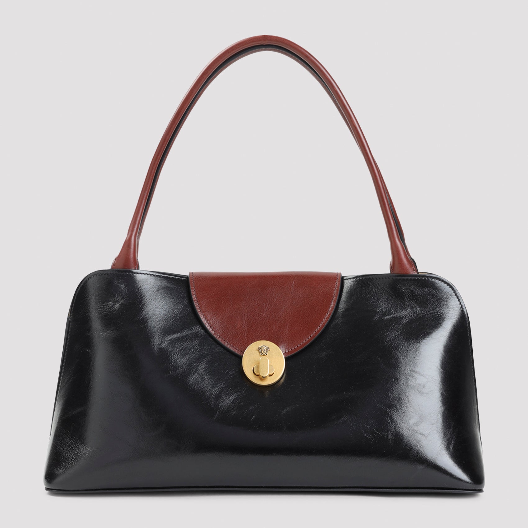 Smooth Leather Shoulder Bag