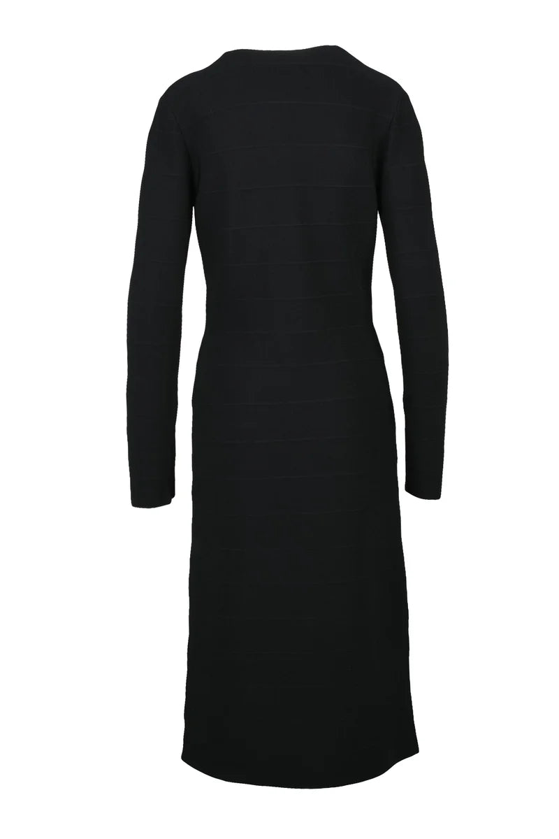 Long Knit Dress - Black