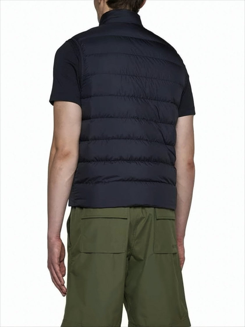 Padded Black Quilted Vest