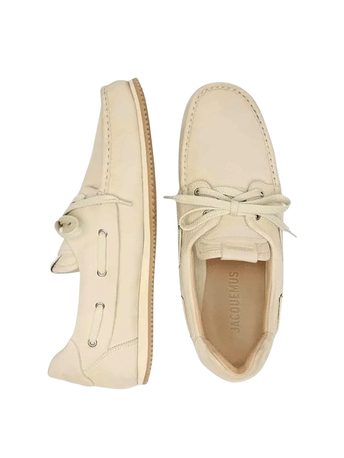 Minimalist Leather Loafers with Lace-Up Detail