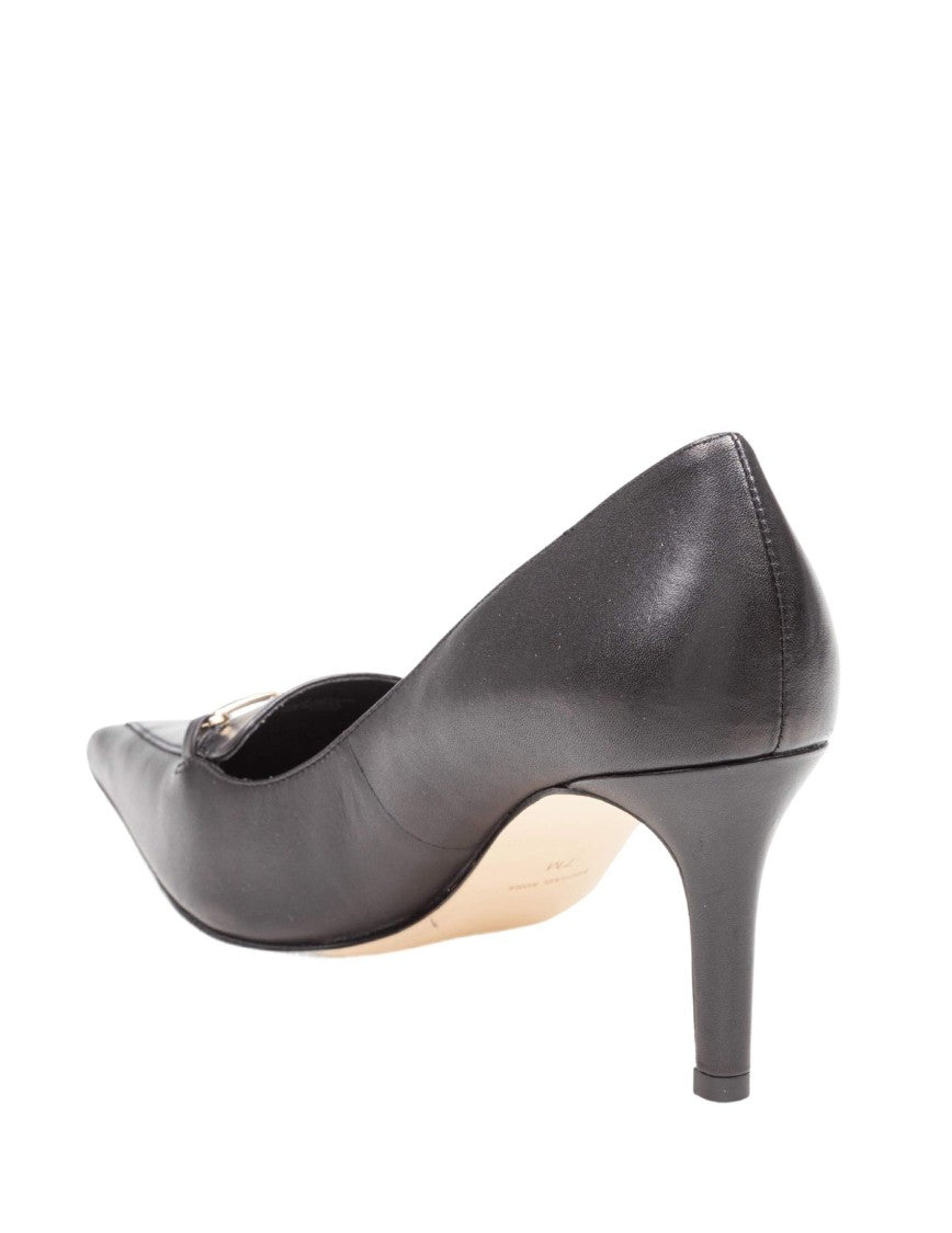 Lena Leather Pump In Black Color
